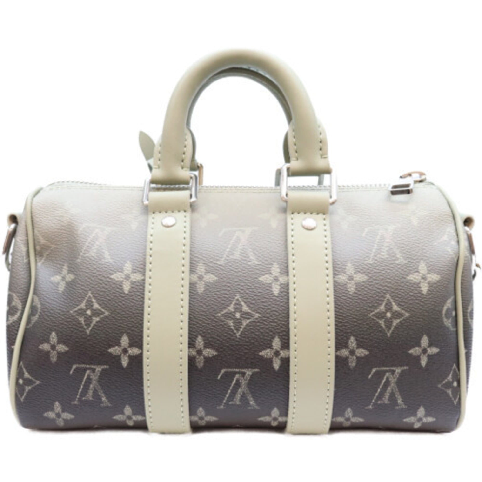 Louis Vuitton Green Khaki Monogram Boston Bag (Pre-Owned)