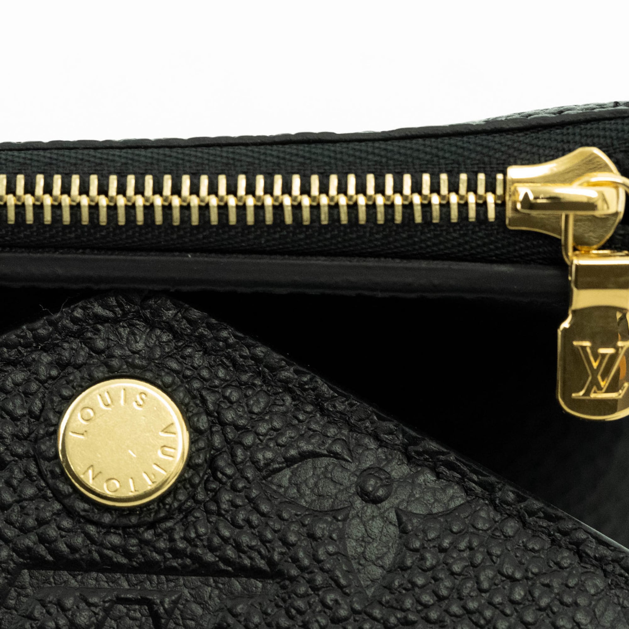 Louis Vuitton Noir Monogram Empreinte Wallet (Tri-Fold) (Pre-Owned)
