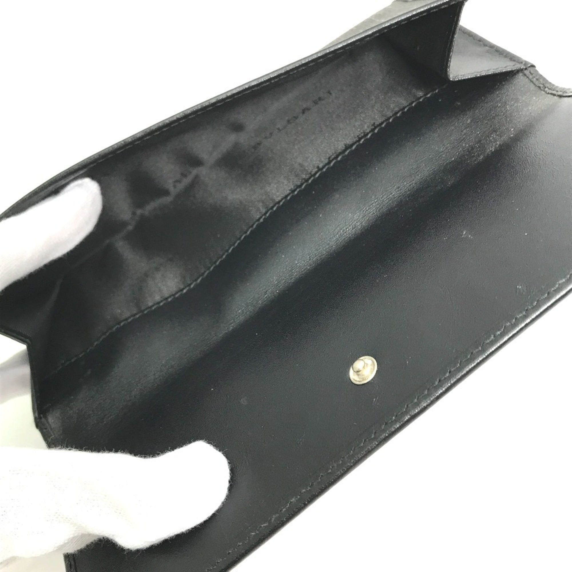 Bvlgari Gray Pvc Leather Long Wallet (Bi-Fold) (Pre-Owned)