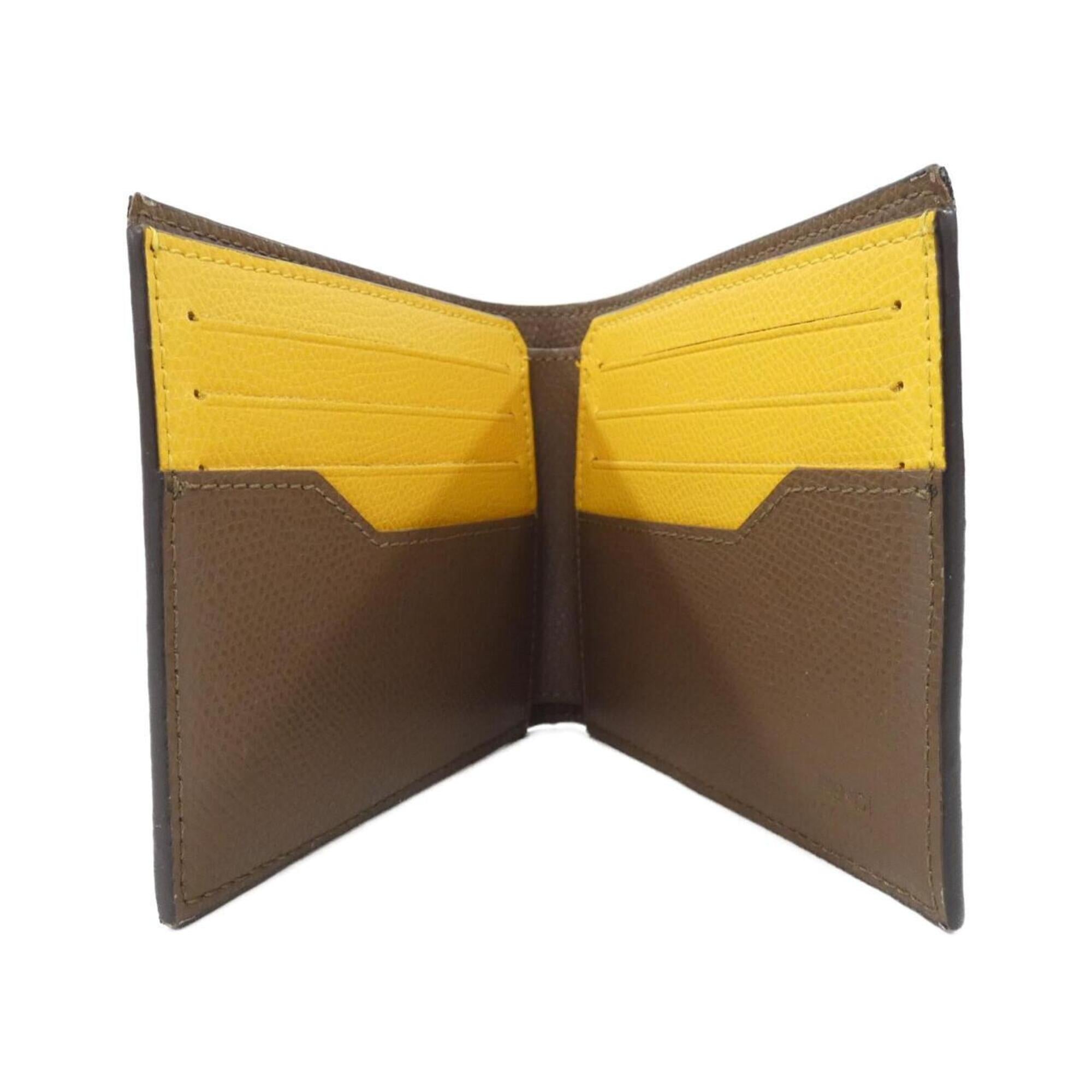 Fendi Brown Coated Canvas Bill Wallet (Bi-Fold) (Pre-Owned)