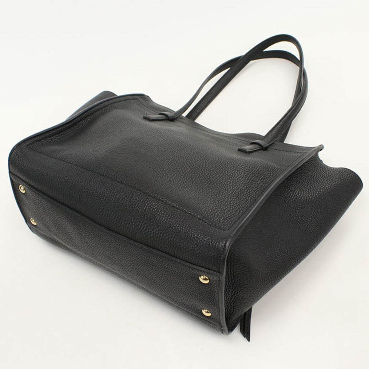 Salvatore Ferragamo Black Leather Tote Bag (Pre-Owned)