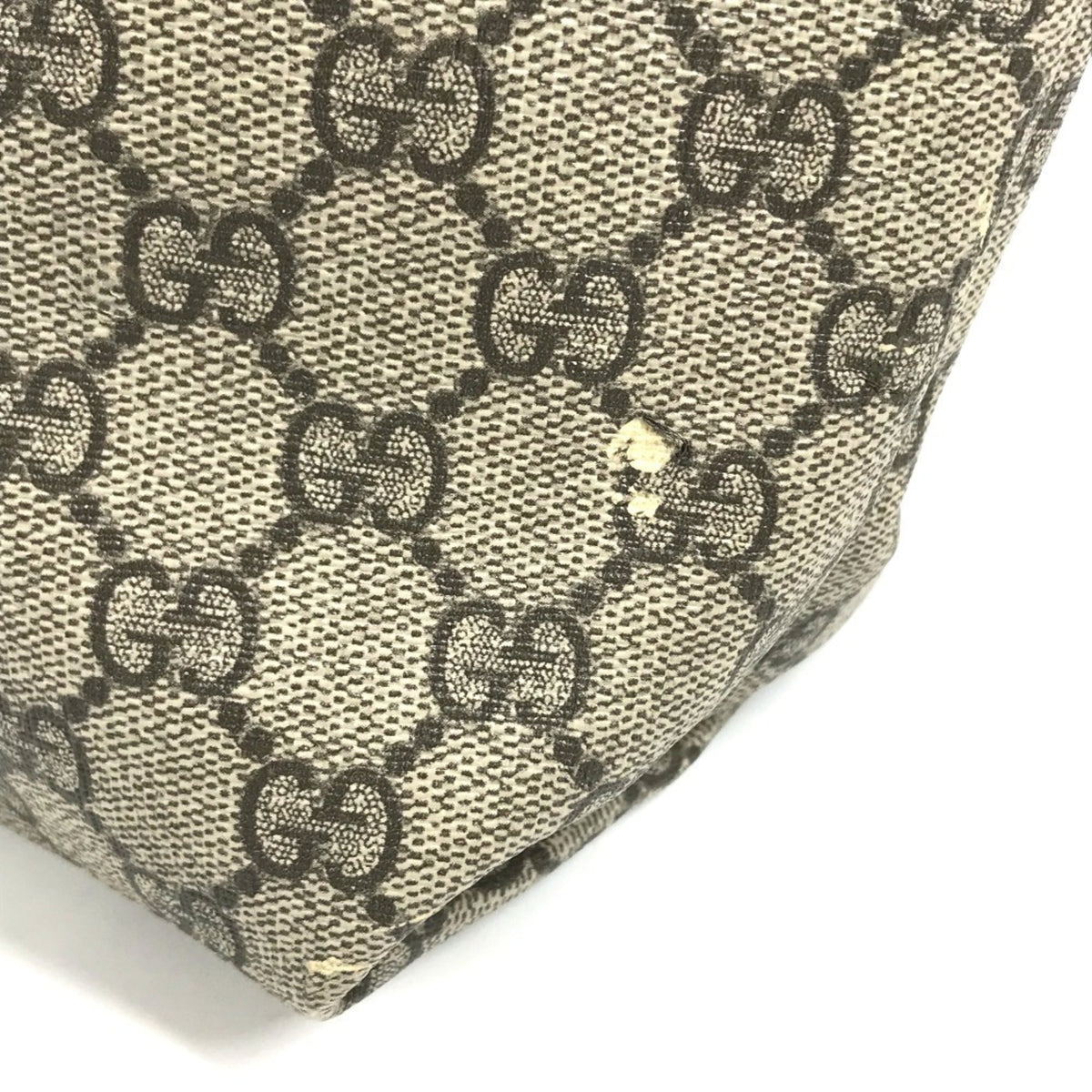 Gucci Beige Gg Supreme Canvas Shoulder Bag Tote Bag (Pre-Owned)