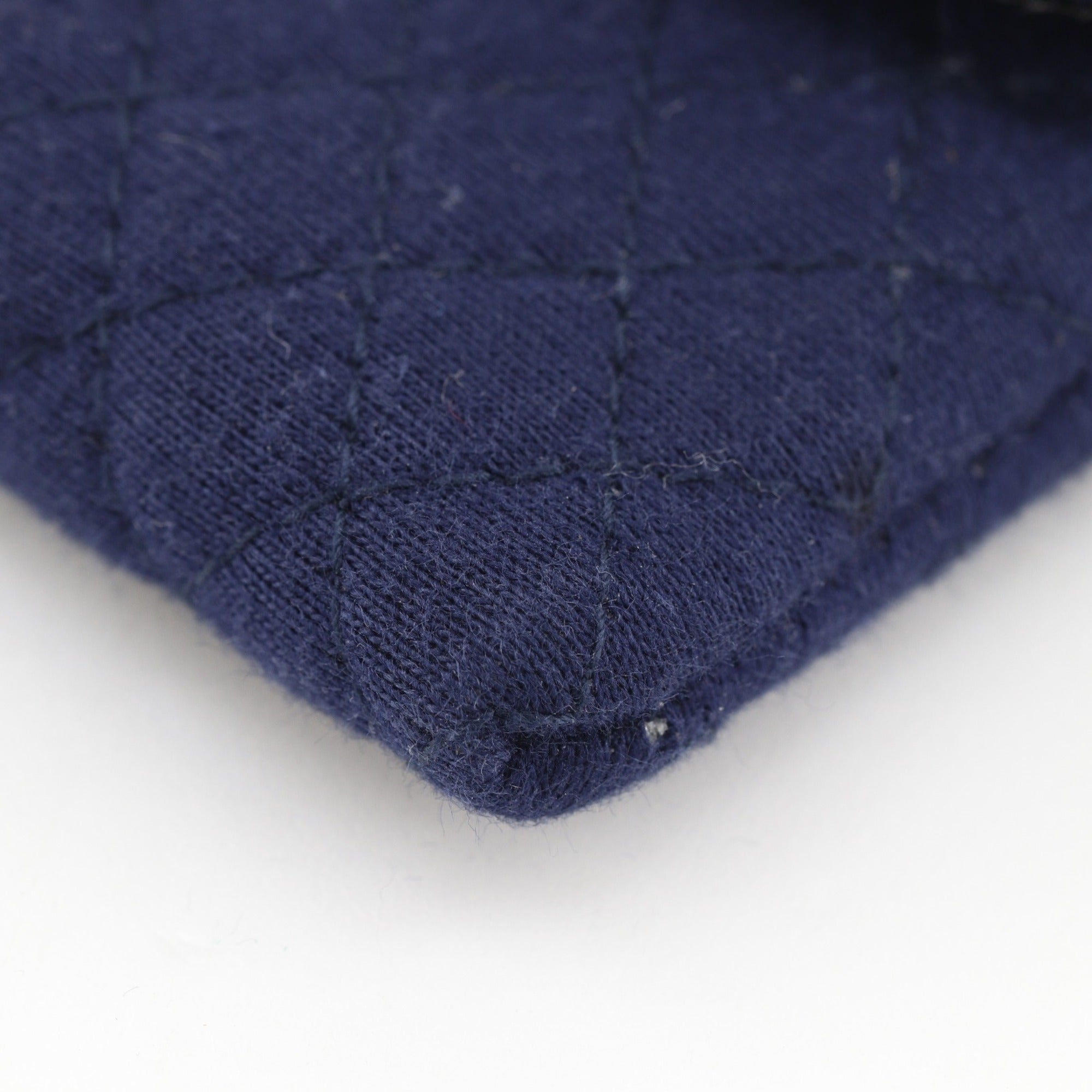 Chanel Navy Cotton Pouch (Pre-Owned)