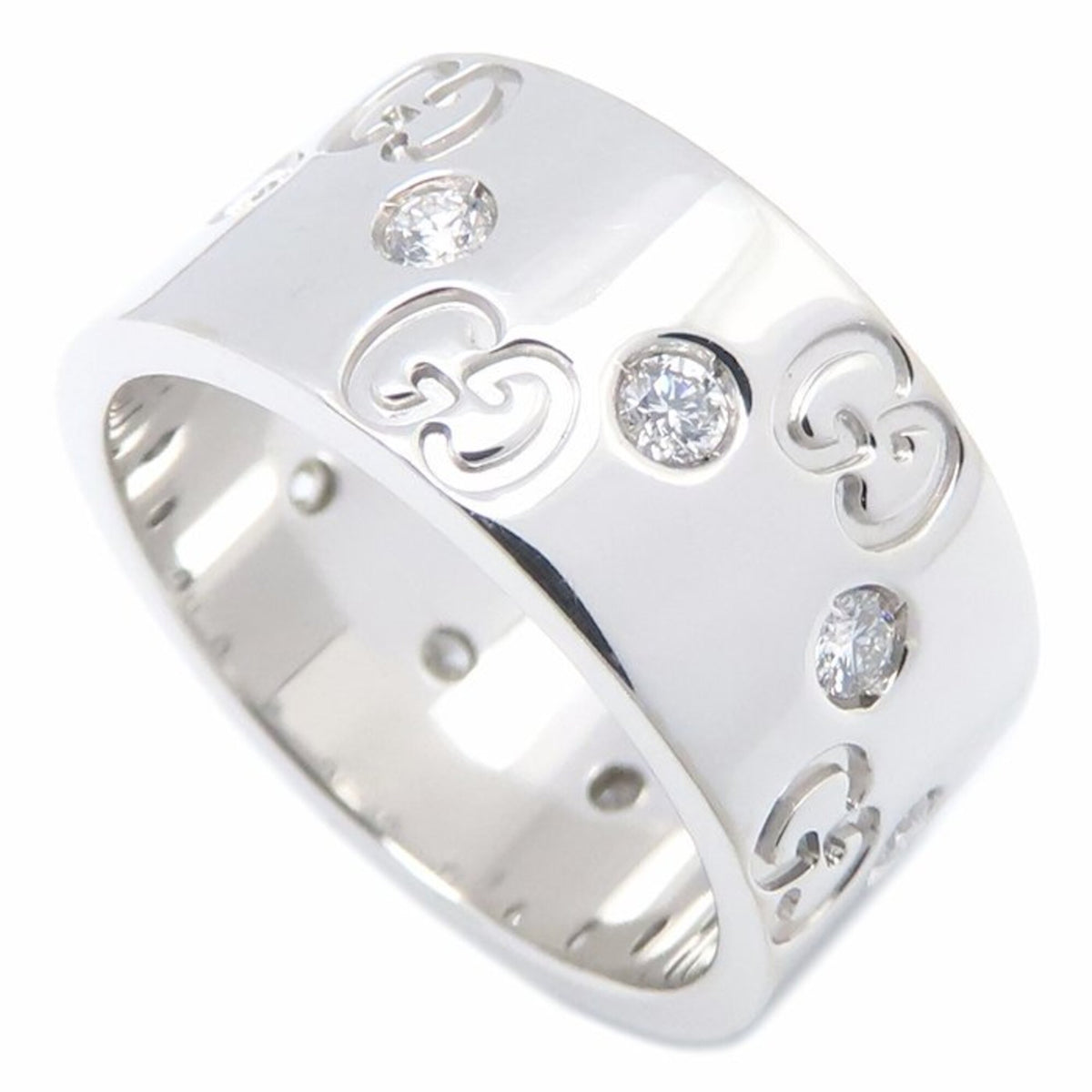 Gucci White Gold (18K) Band Ring (Pre-Owned)