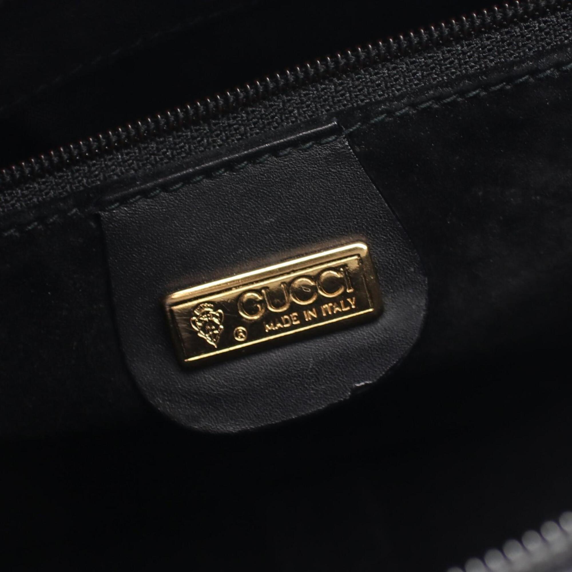 Gucci Black Leather Shoulder Bag (Pre-Owned)
