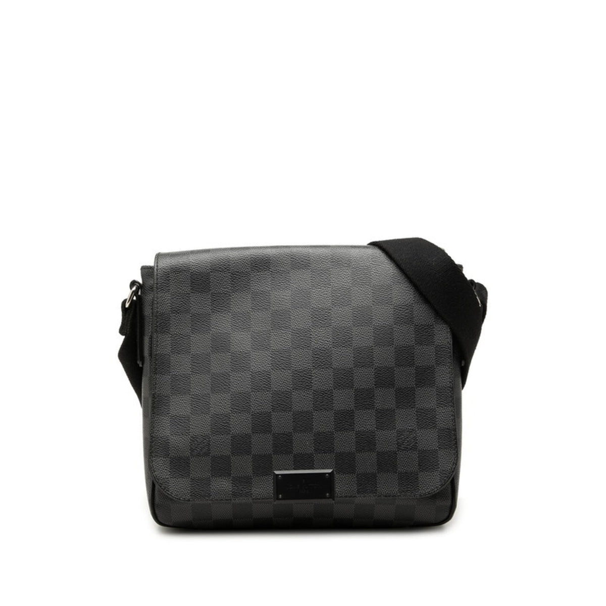 Louis Vuitton Damier Graphite Black Pvc Messenger Bag Shoulder Bag (Pre-Owned)