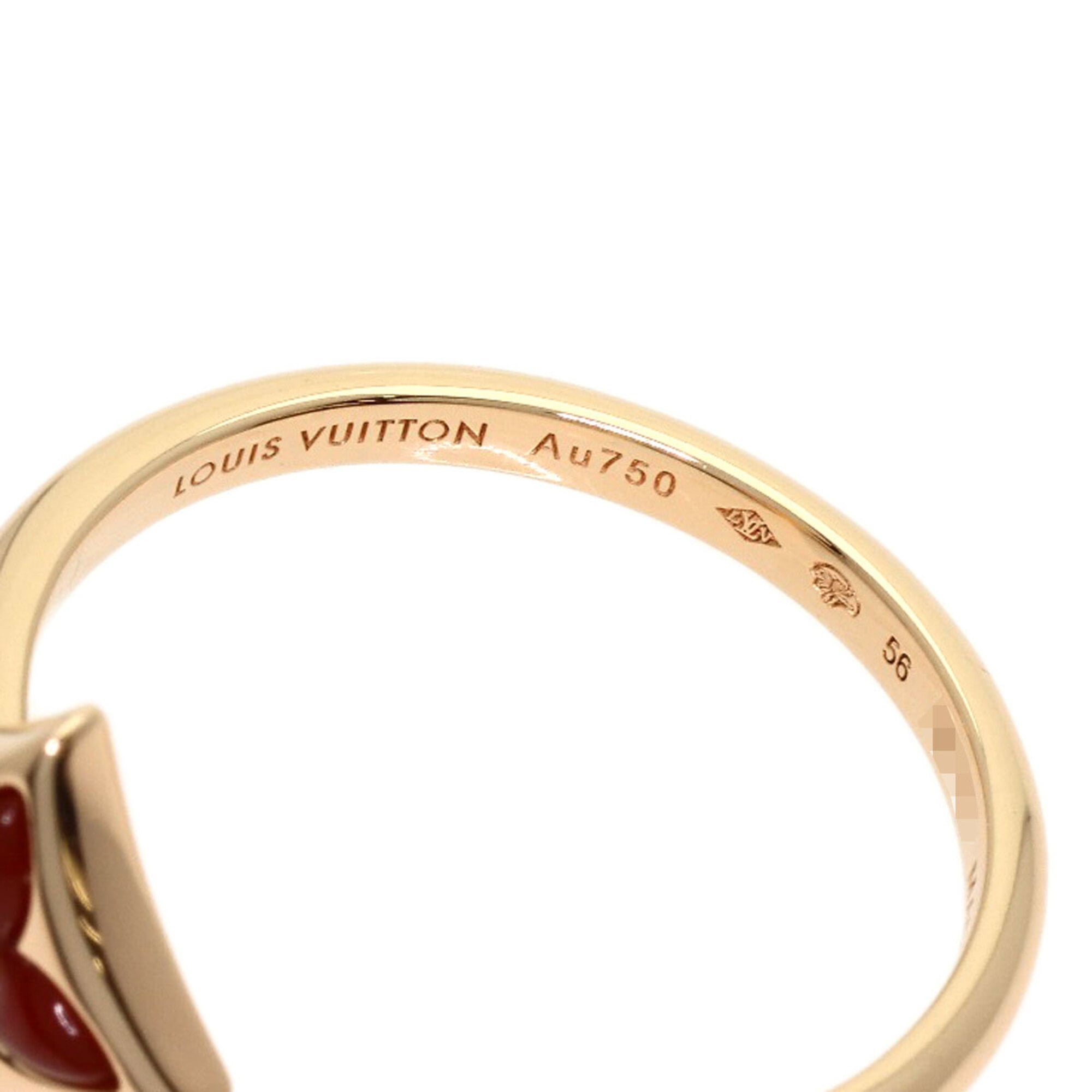 Louis Vuitton Pink Gold (18K) Band Ring (Pre-Owned)