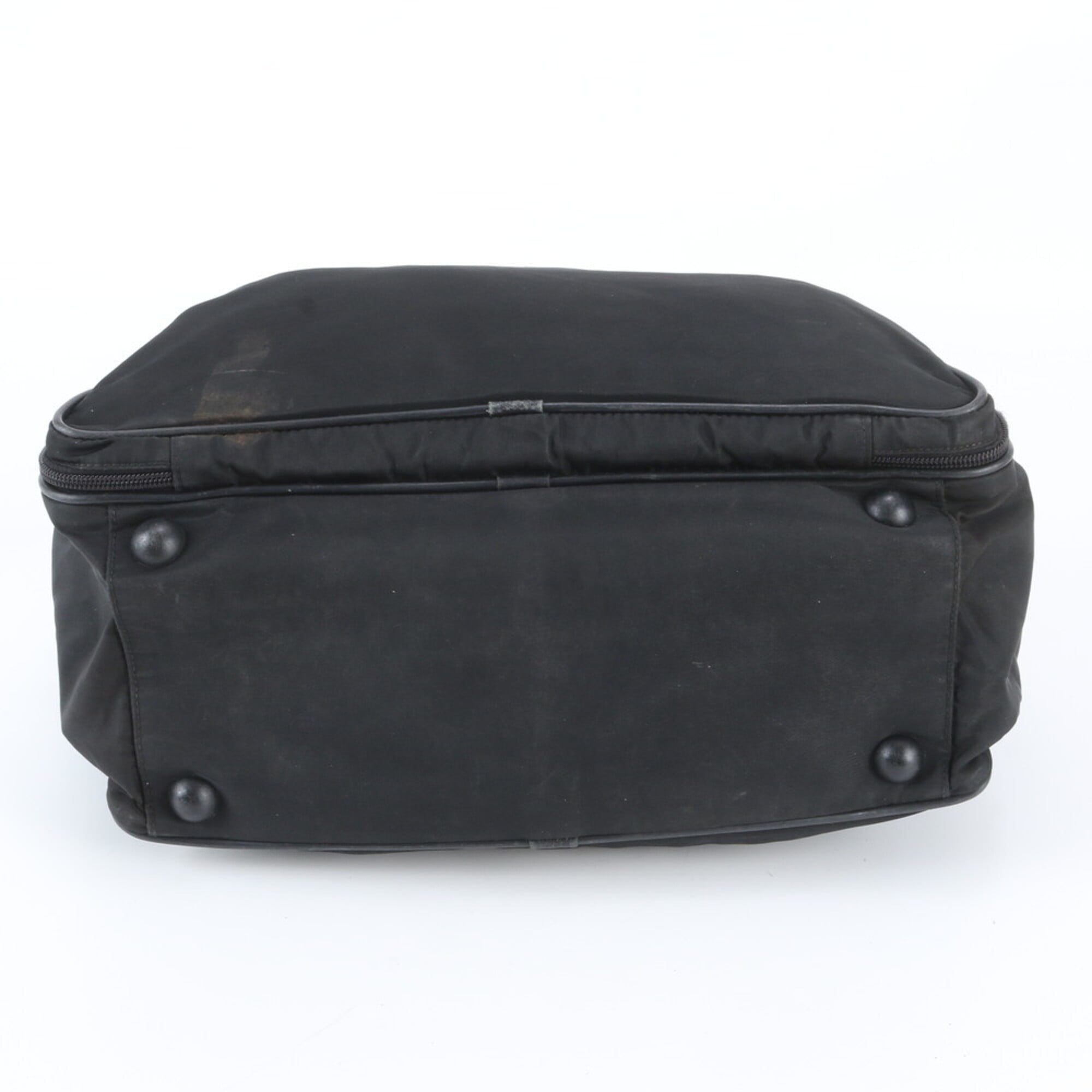Prada Black Leather Nylon Tote Bag (Pre-Owned)