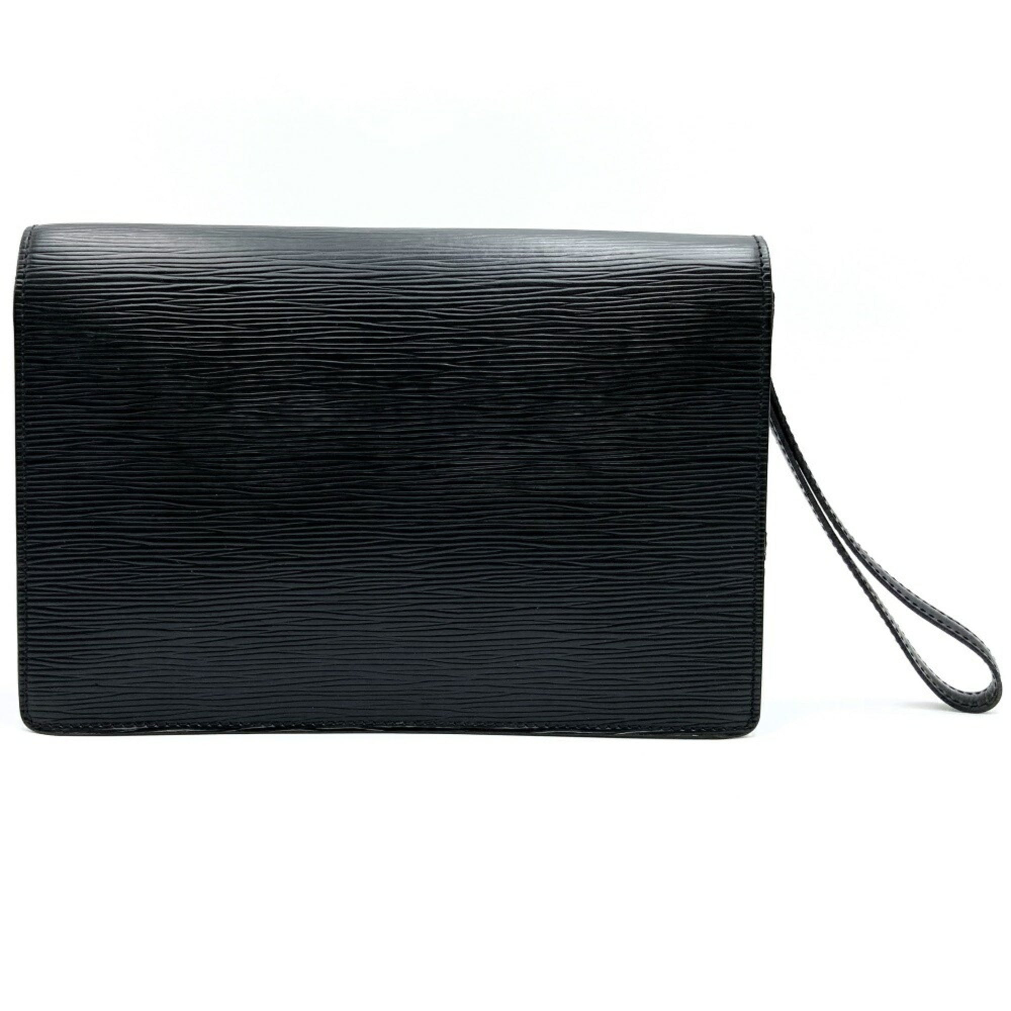 Louis Vuitton Black Noir Epi Leather Clutch Bag (Pre-Owned)