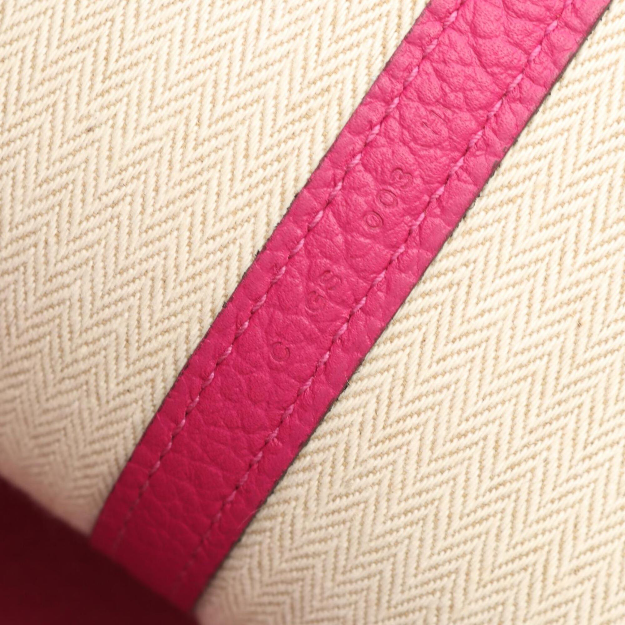 Hermes Pink Country Leather Leather Handbag Tote Bag (Pre-Owned)