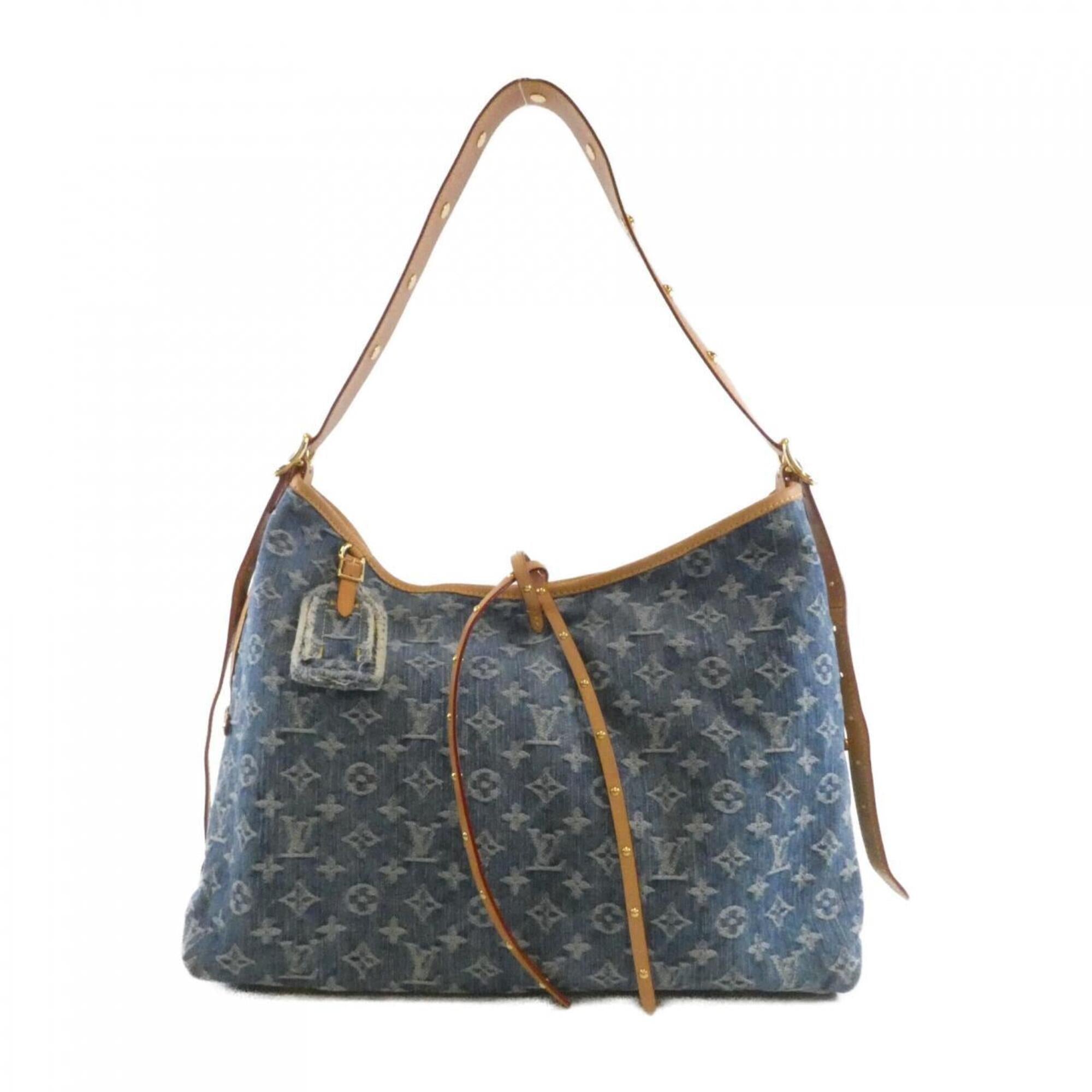 Louis Vuitton Blue Denim Shoulder Bag (Pre-Owned)