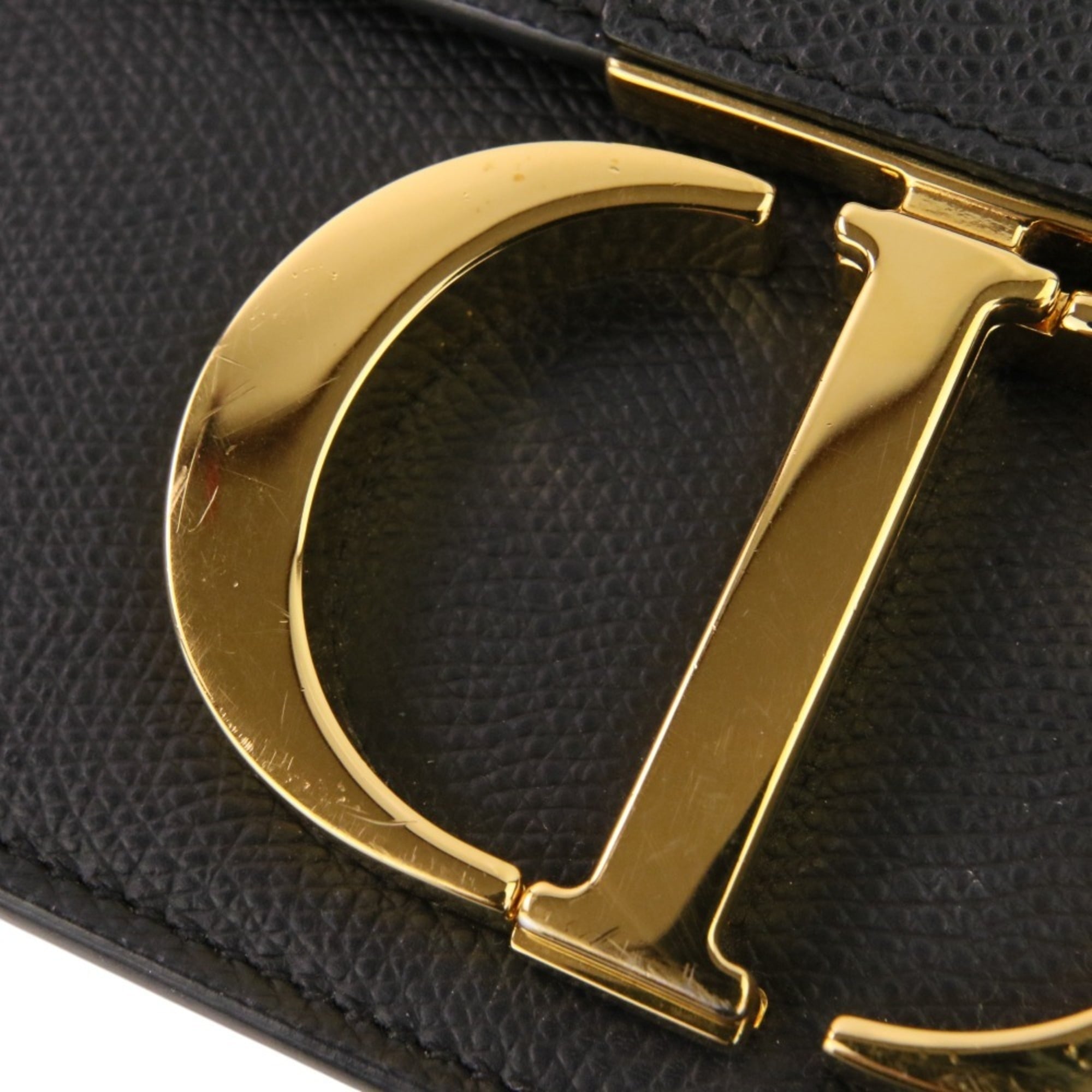 Christian Dior Black Leather Shoulder Bag (Pre-Owned)