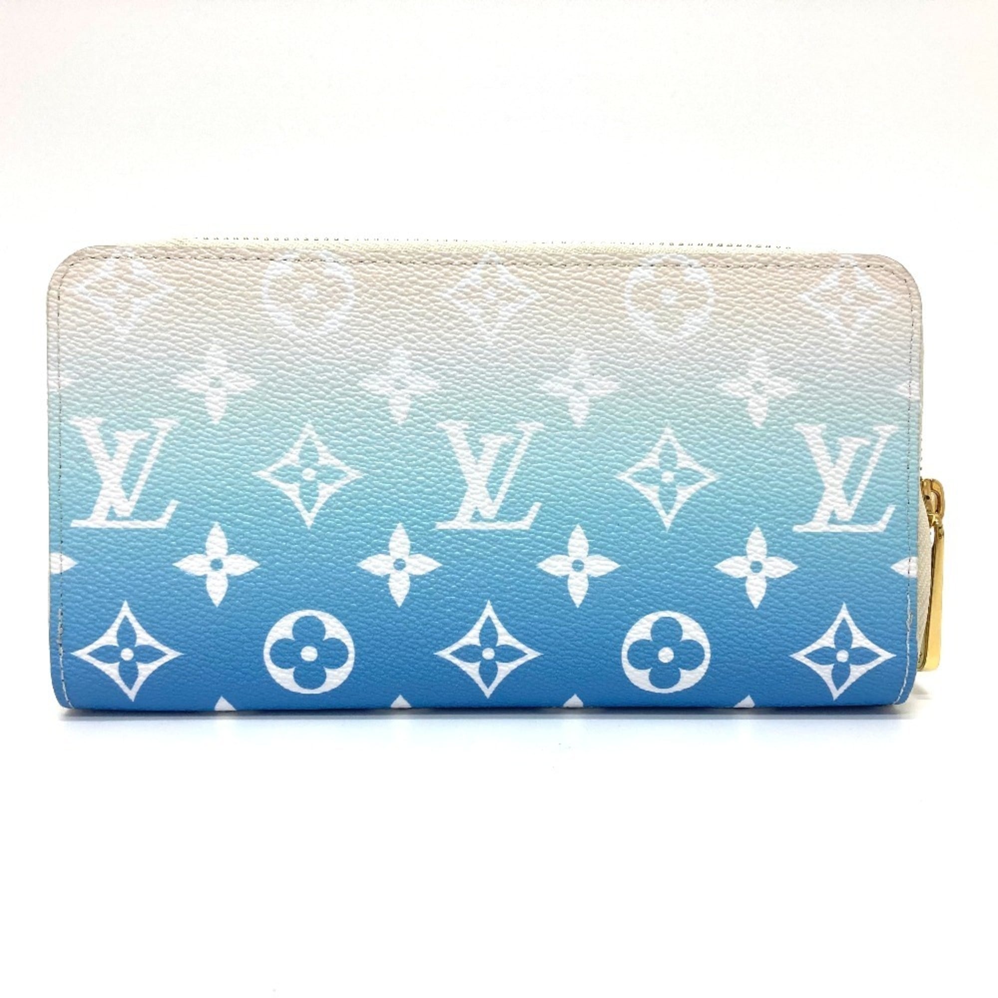 Louis Vuitton Monogram Blue Monogram Long Wallet (Bi-Fold) (Pre-Owned)
