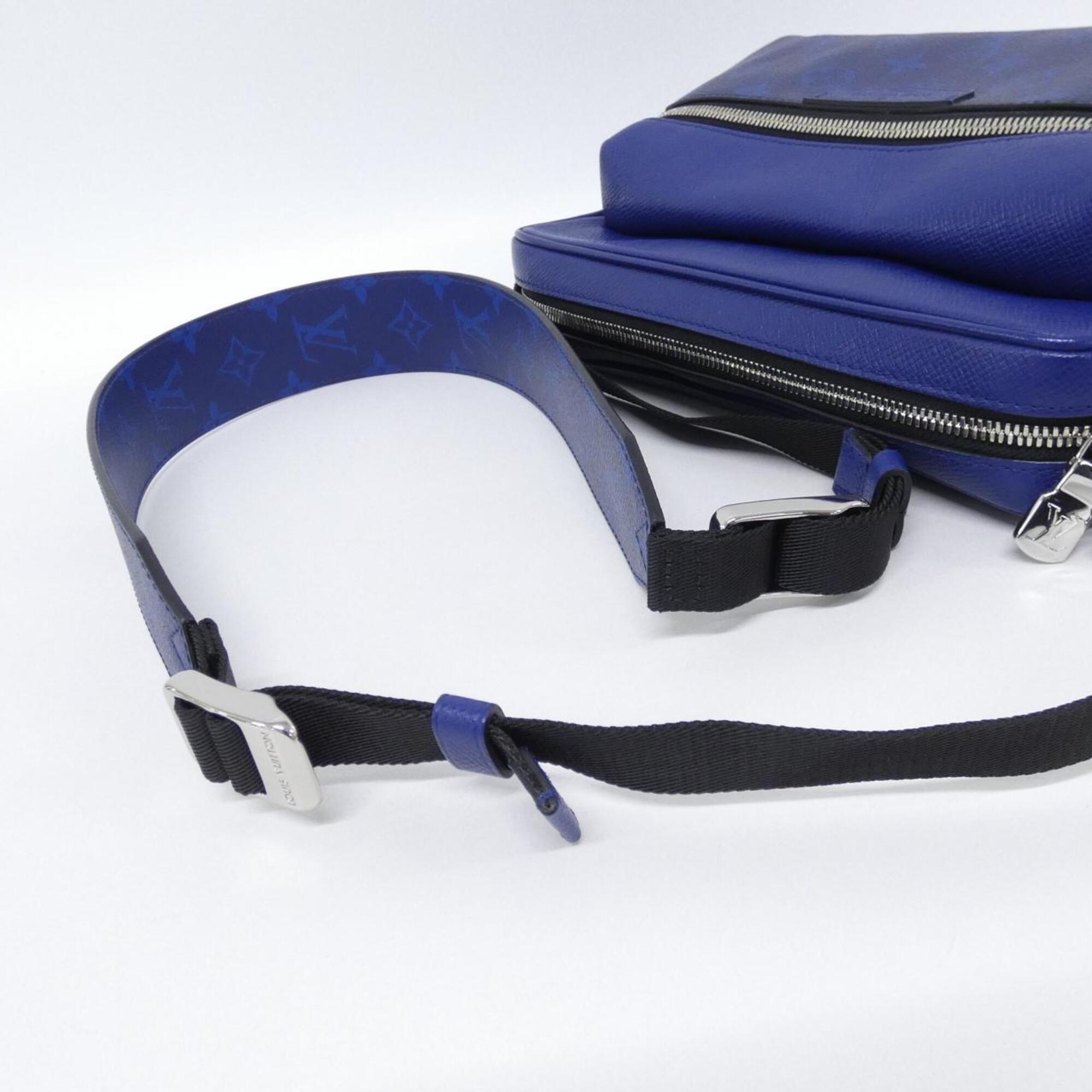 Louis Vuitton Cobalt Coated Canvas Leather Shoulder Bag (Pre-Owned)