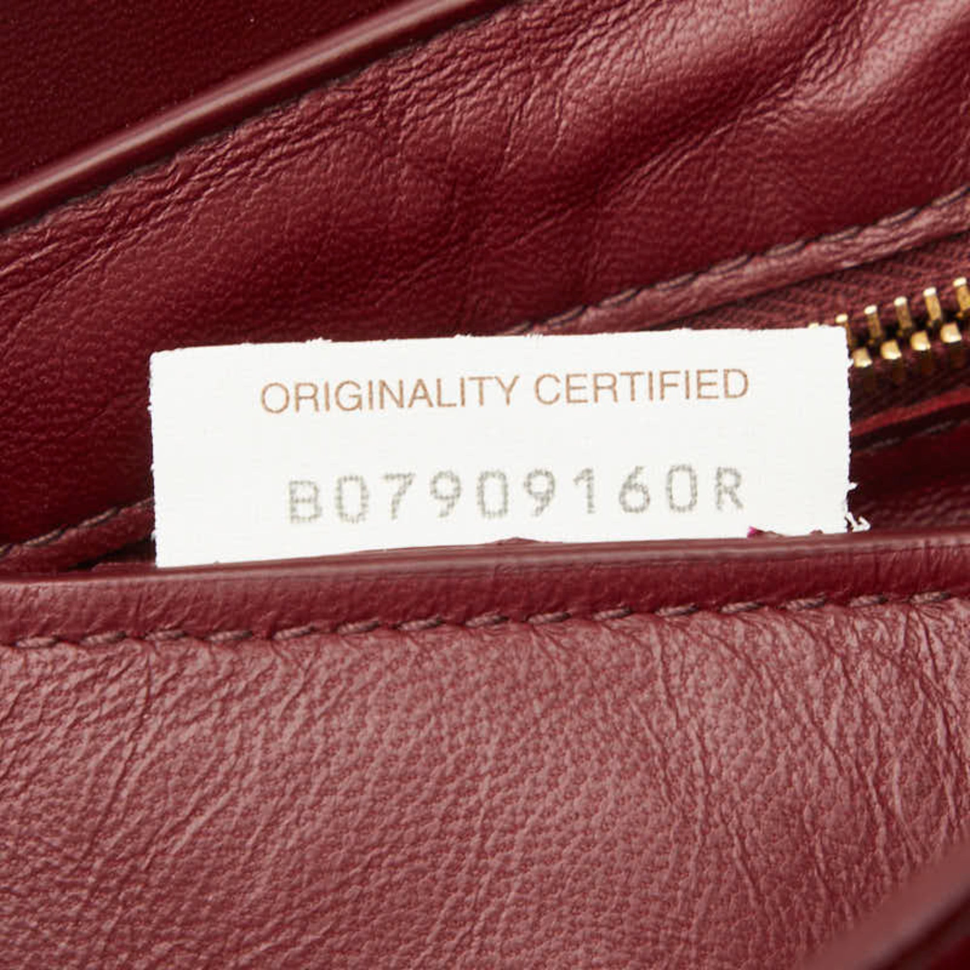 Bottega Veneta Wine Leather Shoulder Bag (Pre-Owned)