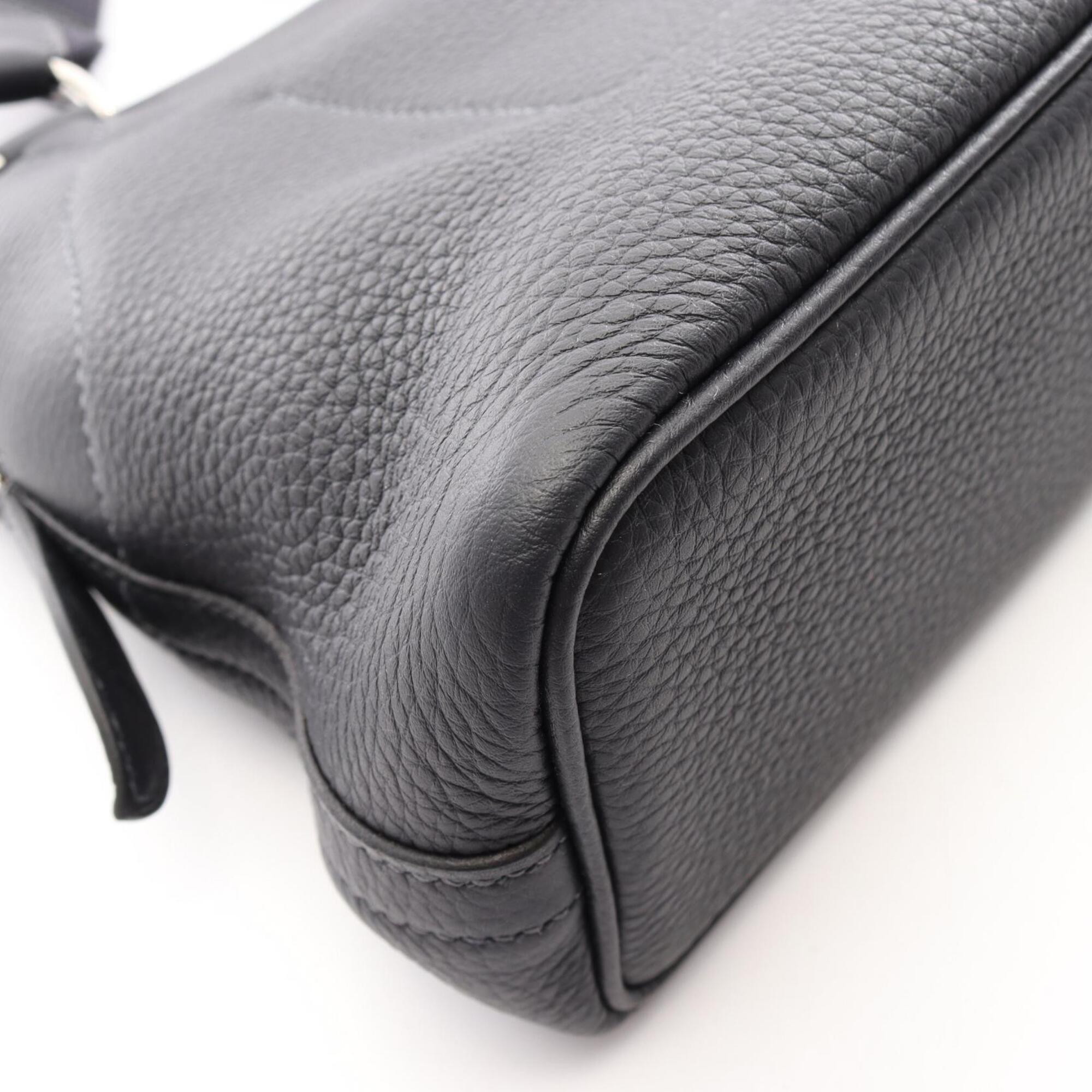 Hermes Blue Nuit Navy Togo Leather Messenger Bag Shoulder Bag (Pre-Owned)