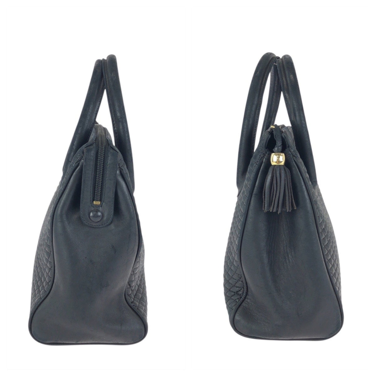 Bally Black Leather Handbag (Pre-Owned)