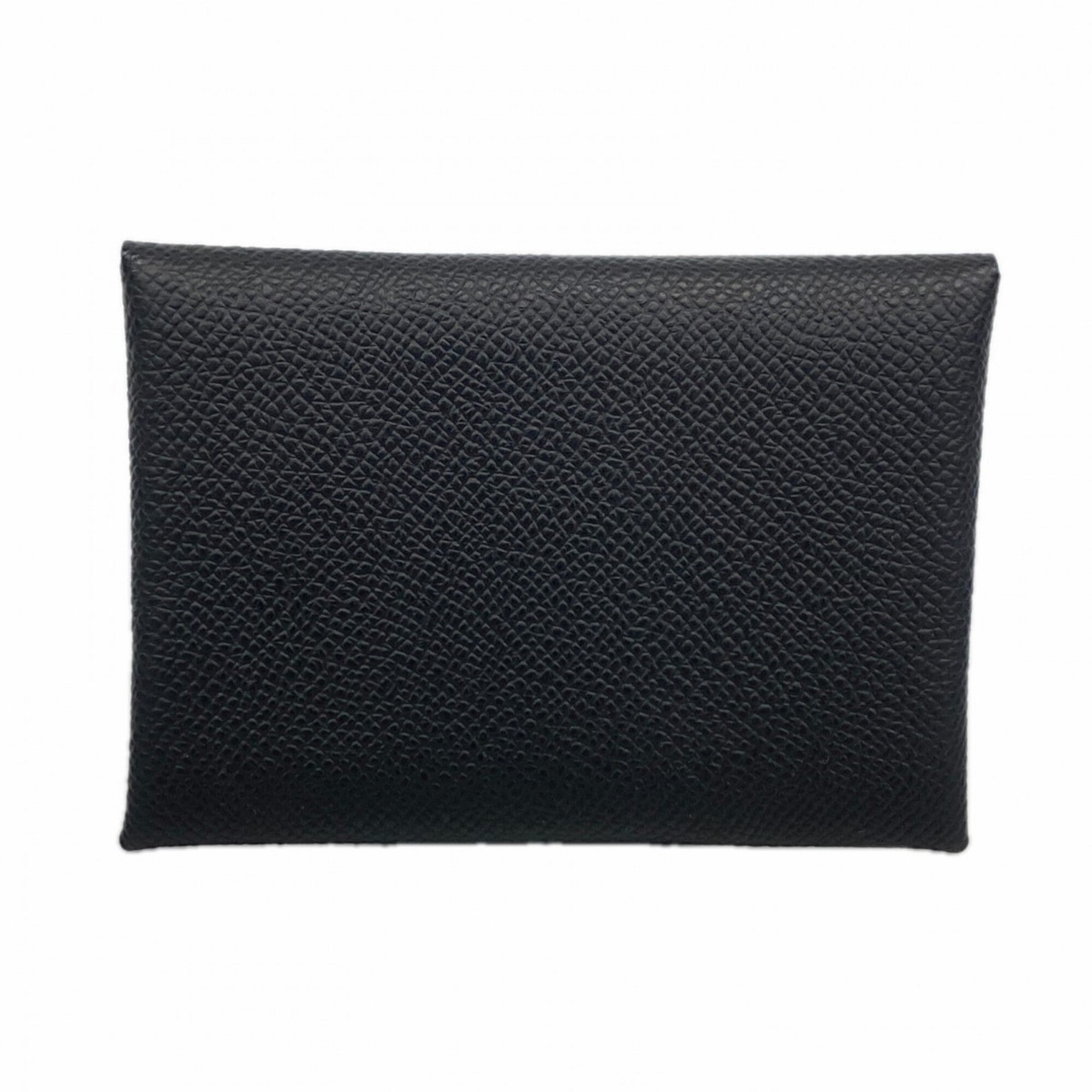 Hermes Black Epsom Leather Coin Purse/Coin Case (Pre-Owned)