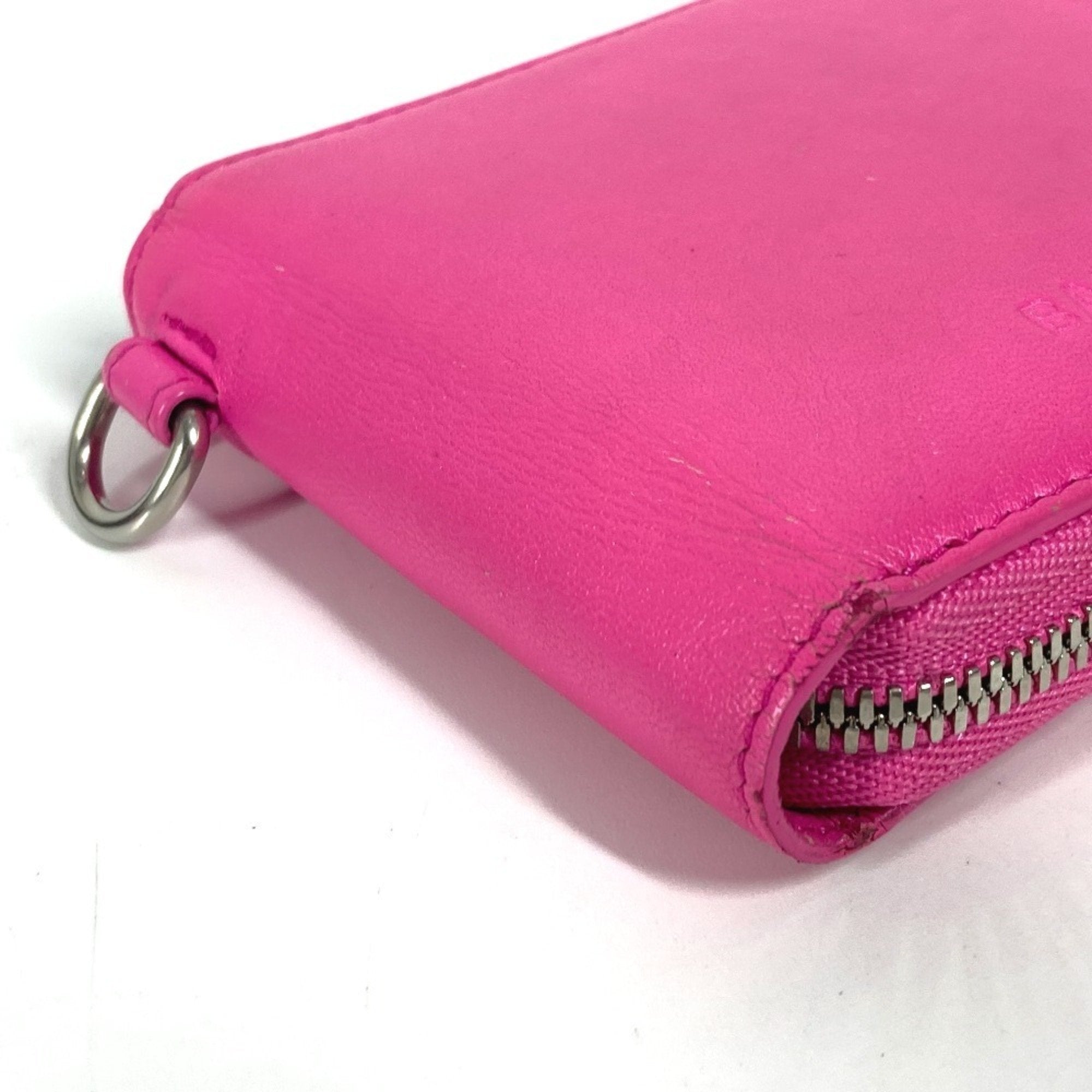Balenciaga Pink Leather Wallet (Bi-Fold) (Pre-Owned)