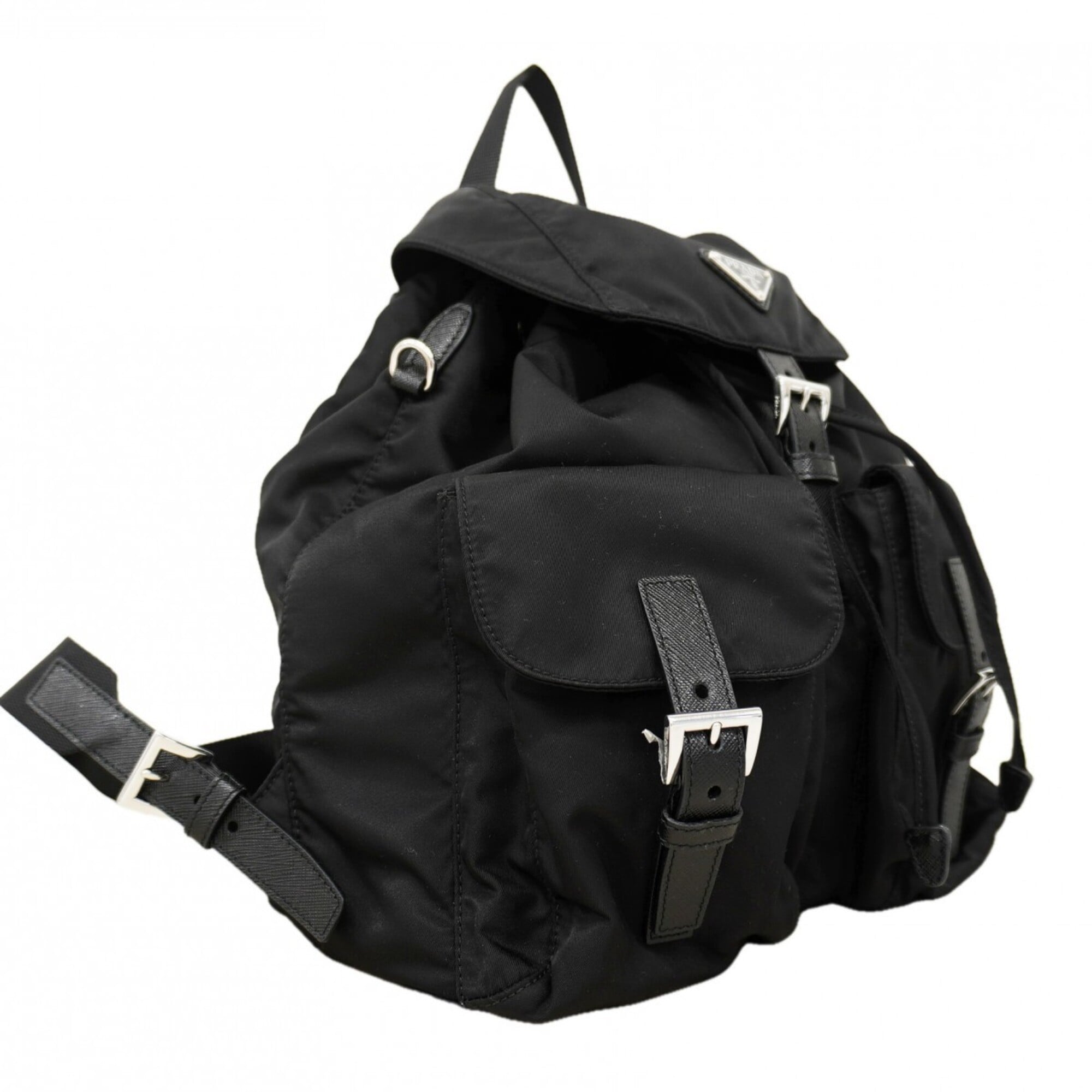 Prada Black Nylon Backpack (Pre-Owned)