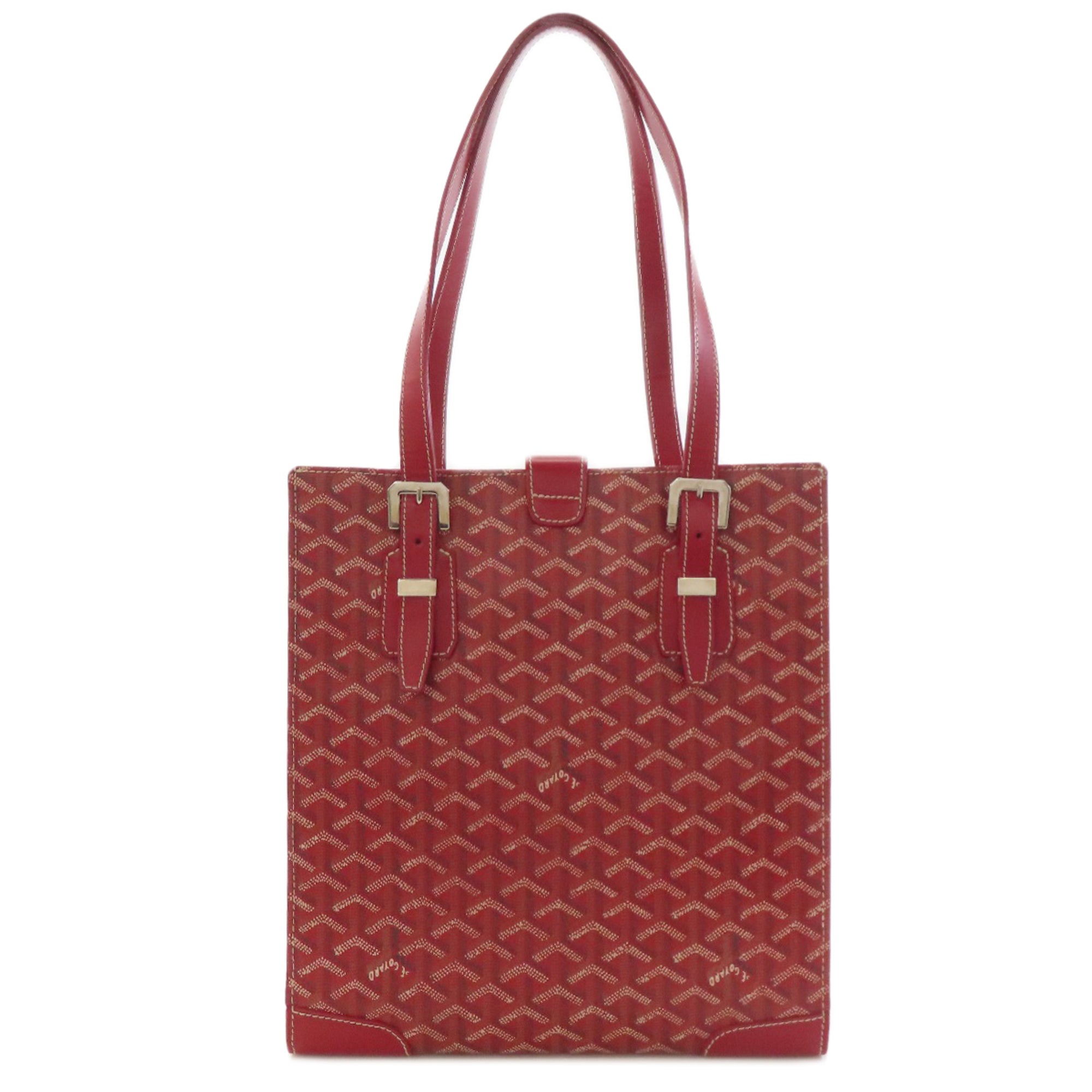 Goyard Red Color Coated Canvas Tote Bag (Pre-Owned)
