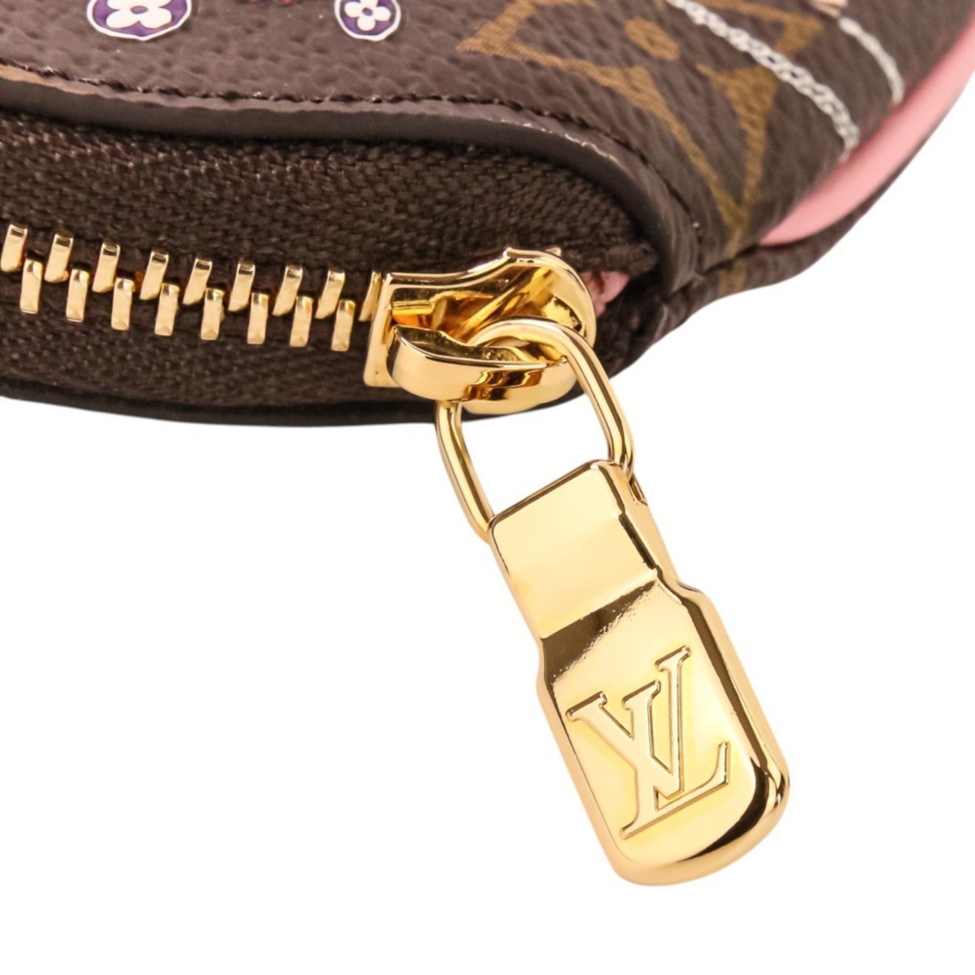 Louis Vuitton Monogram Brown Cotton Canvas Coin Purse/Coin Case (Pre-Owned)