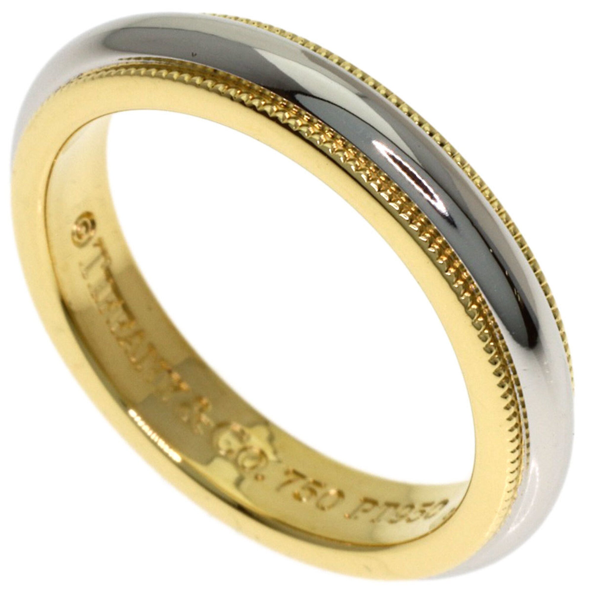 Tiffany Platinum Yellow Gold Yellow Gold (18K) Platinum 950 Band Ring (Pre-Owned)