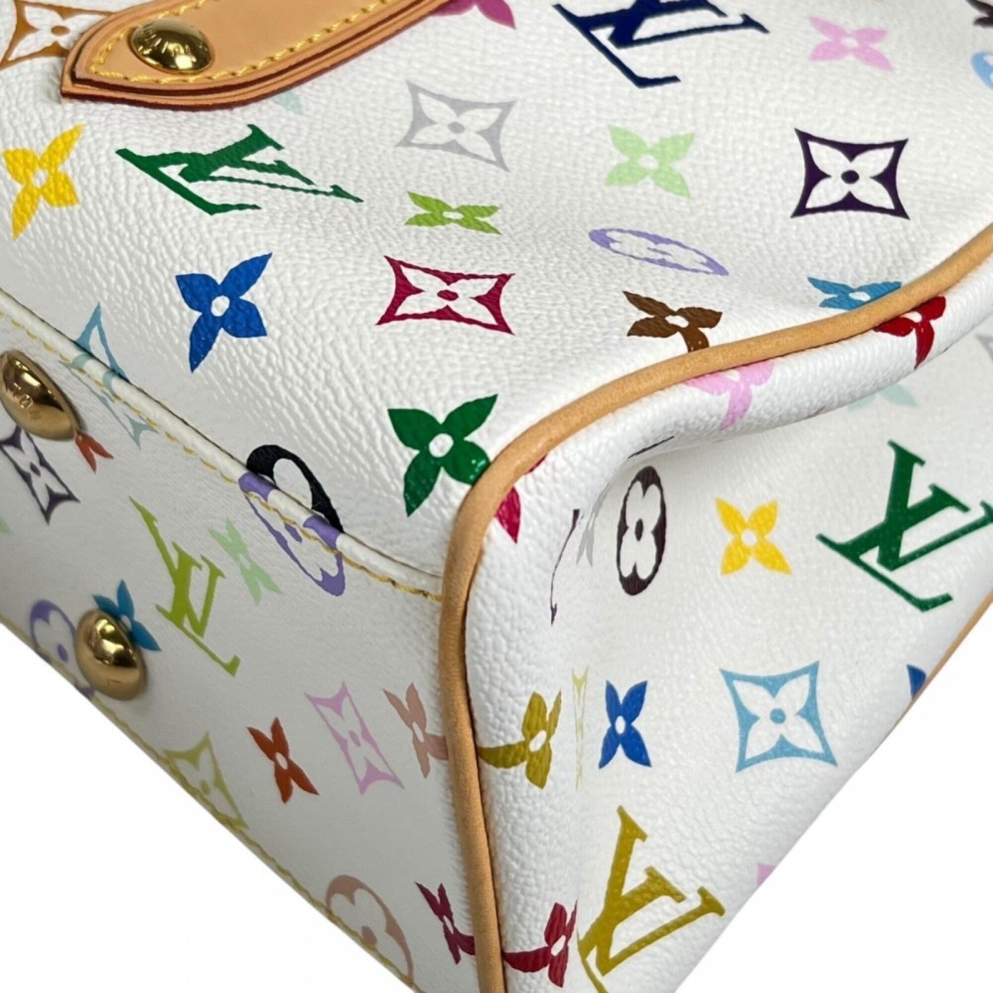 Louis Vuitton White Monogram Multicolore Handbag (Pre-Owned)