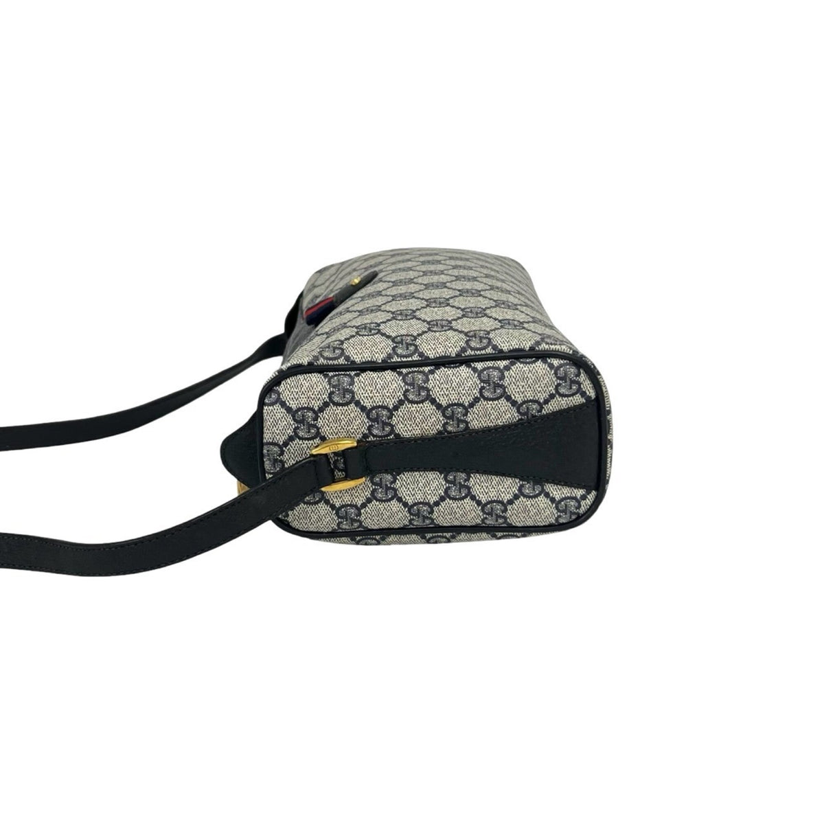 Gucci Navy Pvc Leather Shoulder Bag (Pre-Owned)