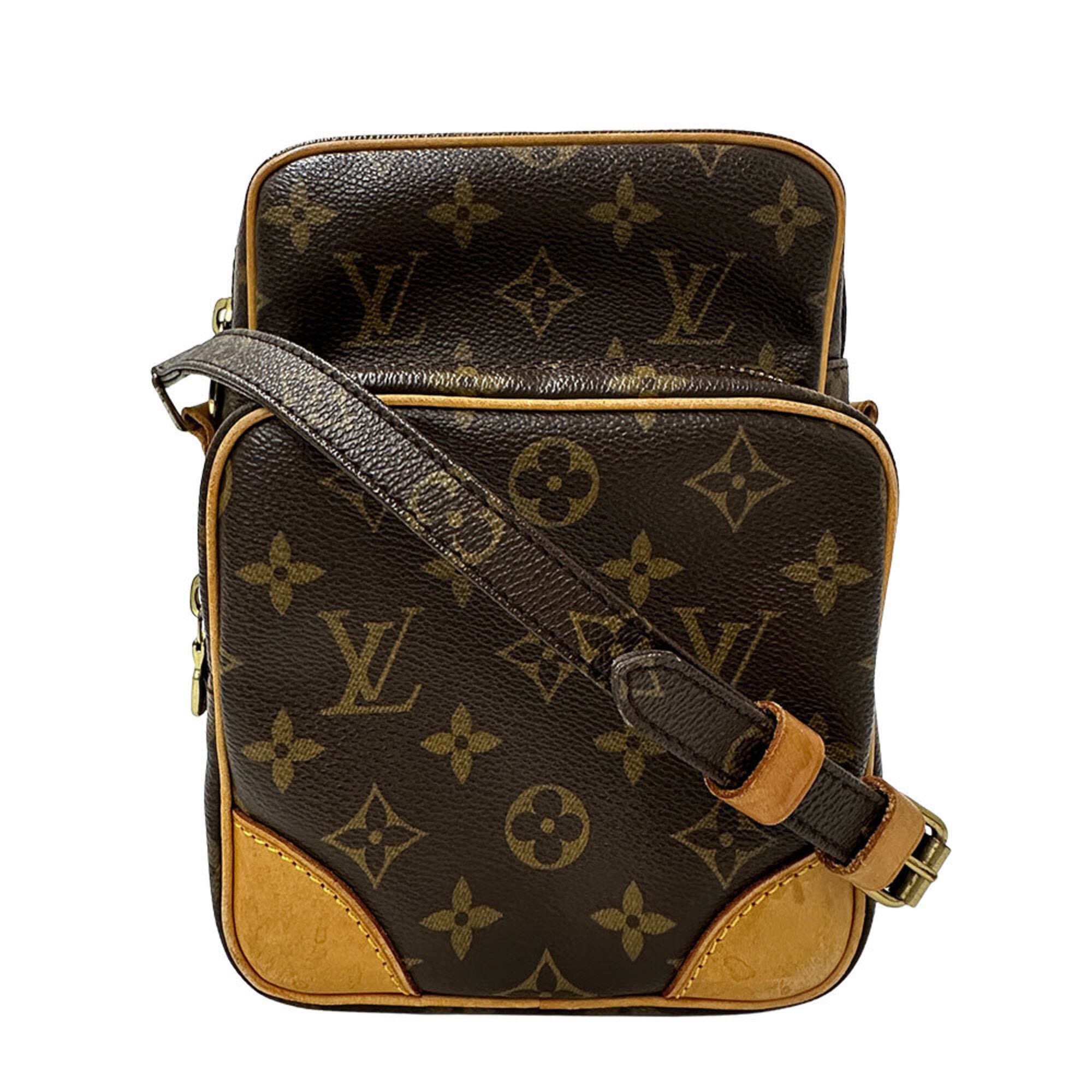 Louis Vuitton Brown Monogram Canvas Shoulder Bag (Pre-Owned)