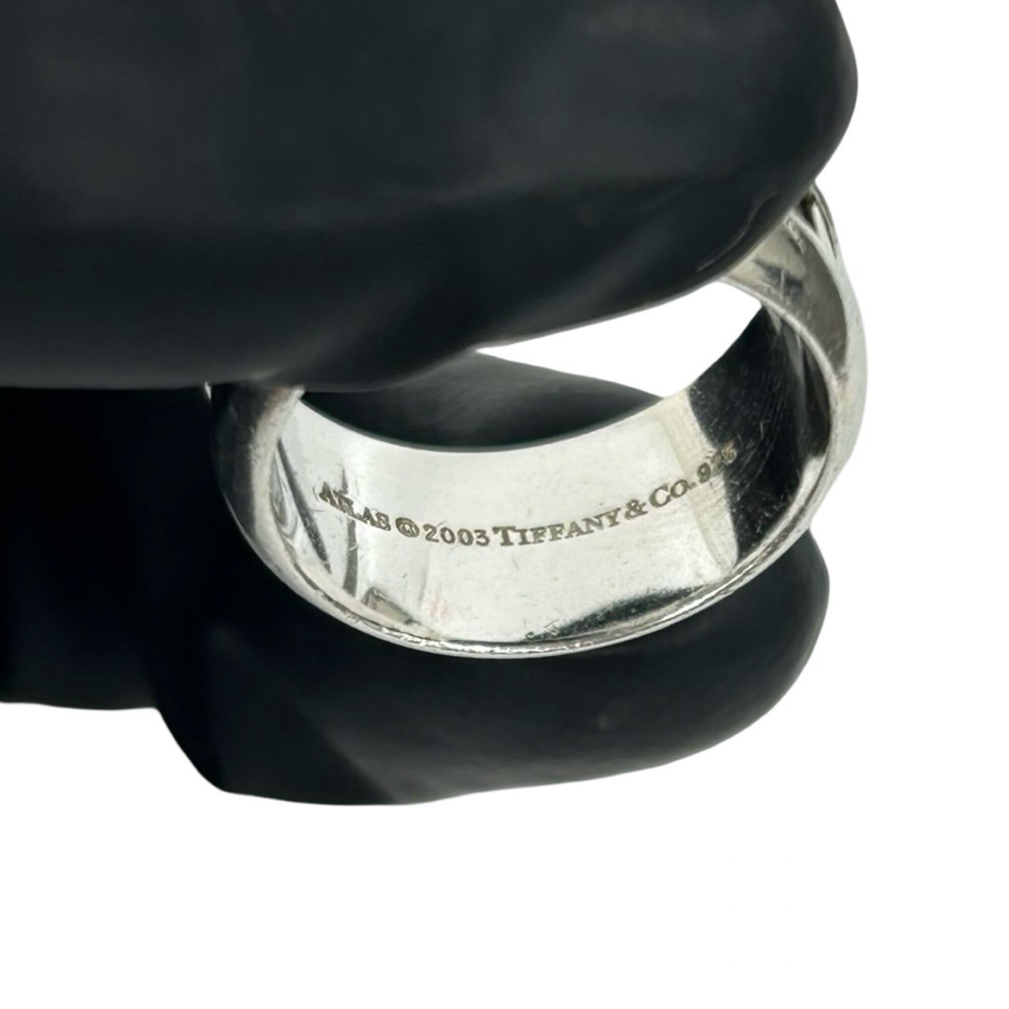 Tiffany Silver Silver 925 Band Ring (Pre-Owned)