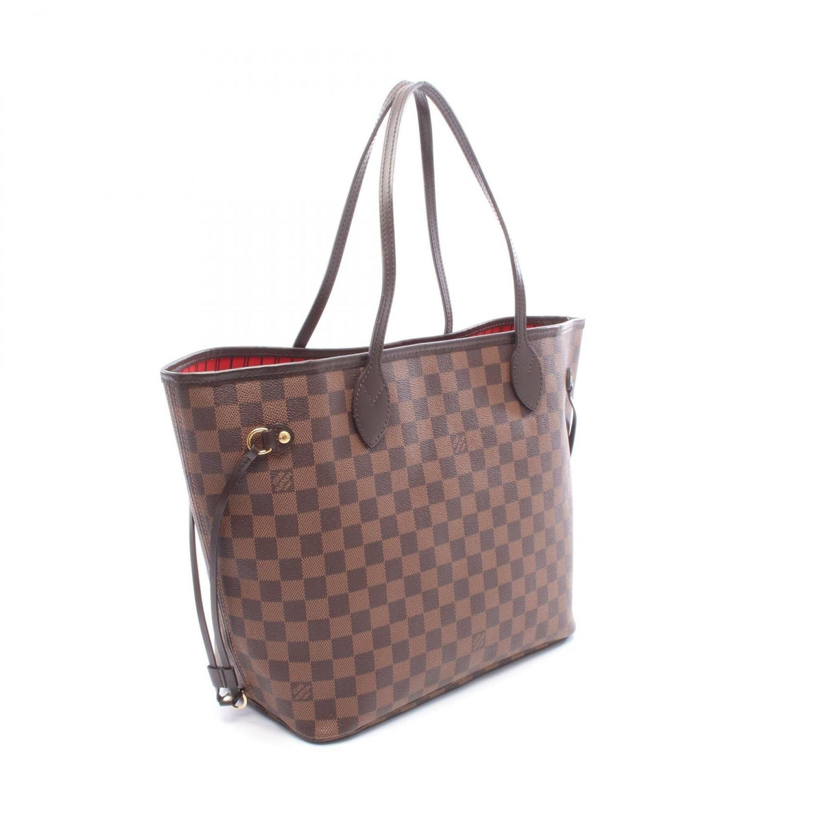 Louis Vuitton Brown Coated Canvas Leather Handbag Tote Bag (Pre-Owned)
