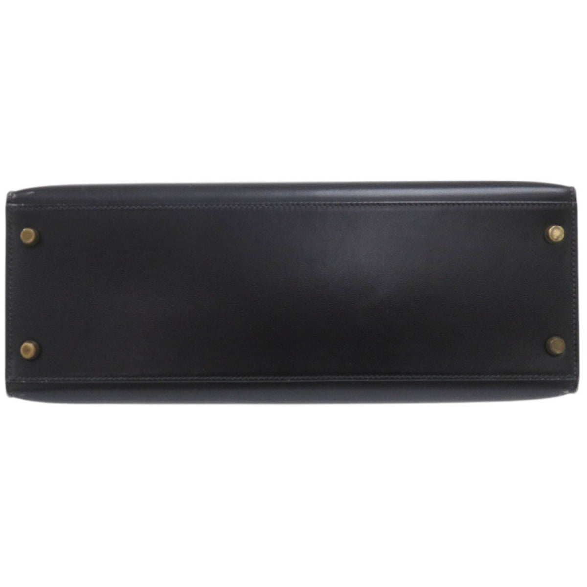 Hermes Black Box Calf Leather Handbag (Pre-Owned)