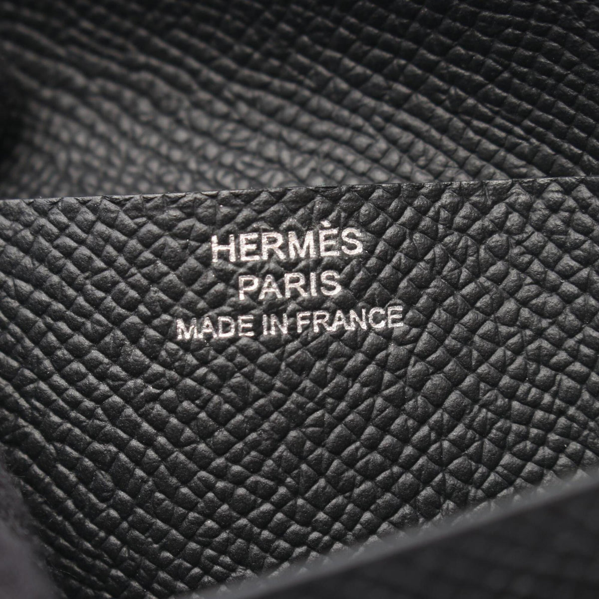 Hermes Black Epsom Leather Leather Wallet (Bi-Fold) (Pre-Owned)