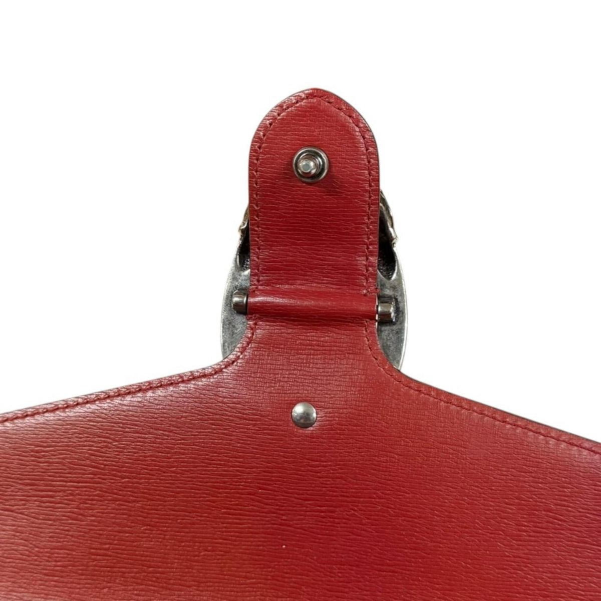 Gucci Gg Blooms Red Color Leather Handbag Shoulder Bag (Pre-Owned)