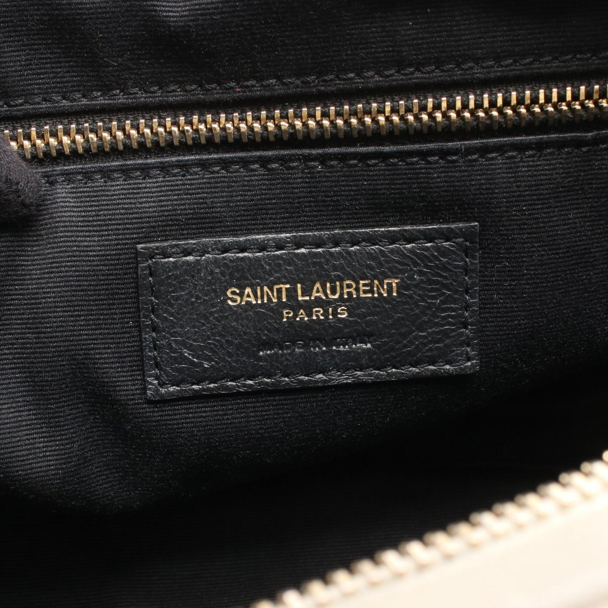 Yves Saint Laurent Ivory Leather Shoulder Bag (Pre-Owned)