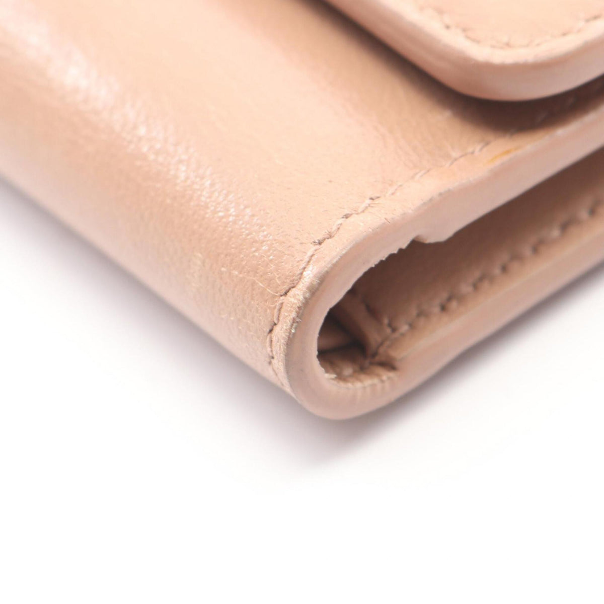 Christian Dior Pink Leather Wallet (Tri-Fold) (Pre-Owned)
