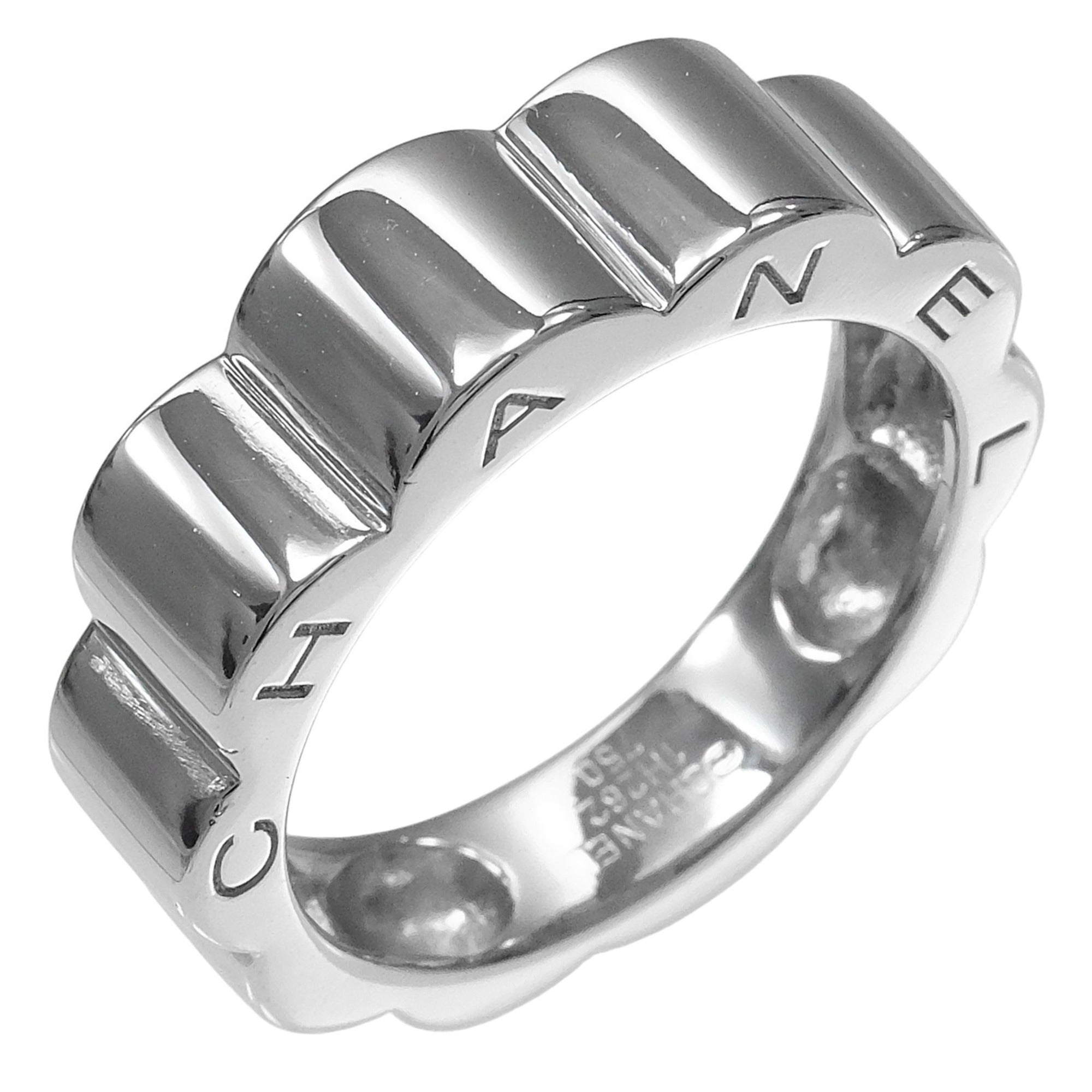 Chanel White Gold (18K) Band Ring (Pre-Owned)