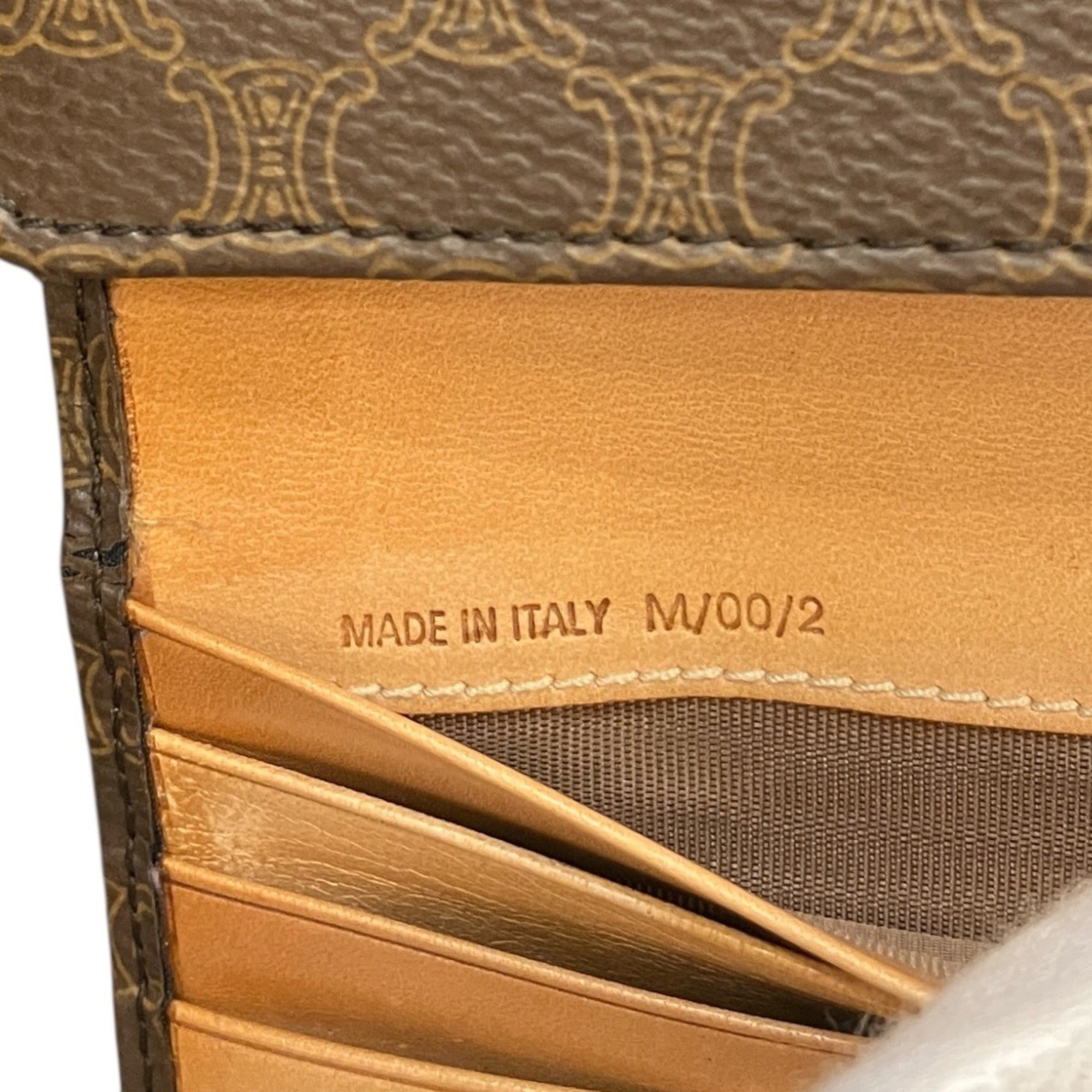 Celine Macadam Brown Pvc Leather Long Wallet (Bi-Fold) (Pre-Owned)