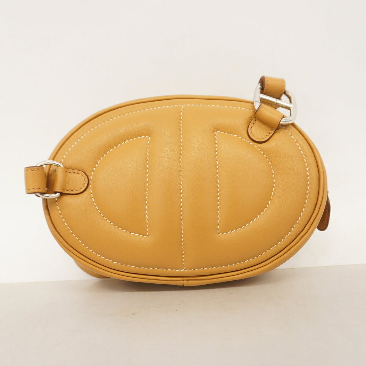 Hermes Silver Swift Leather Shoulder Bag (Pre-Owned)
