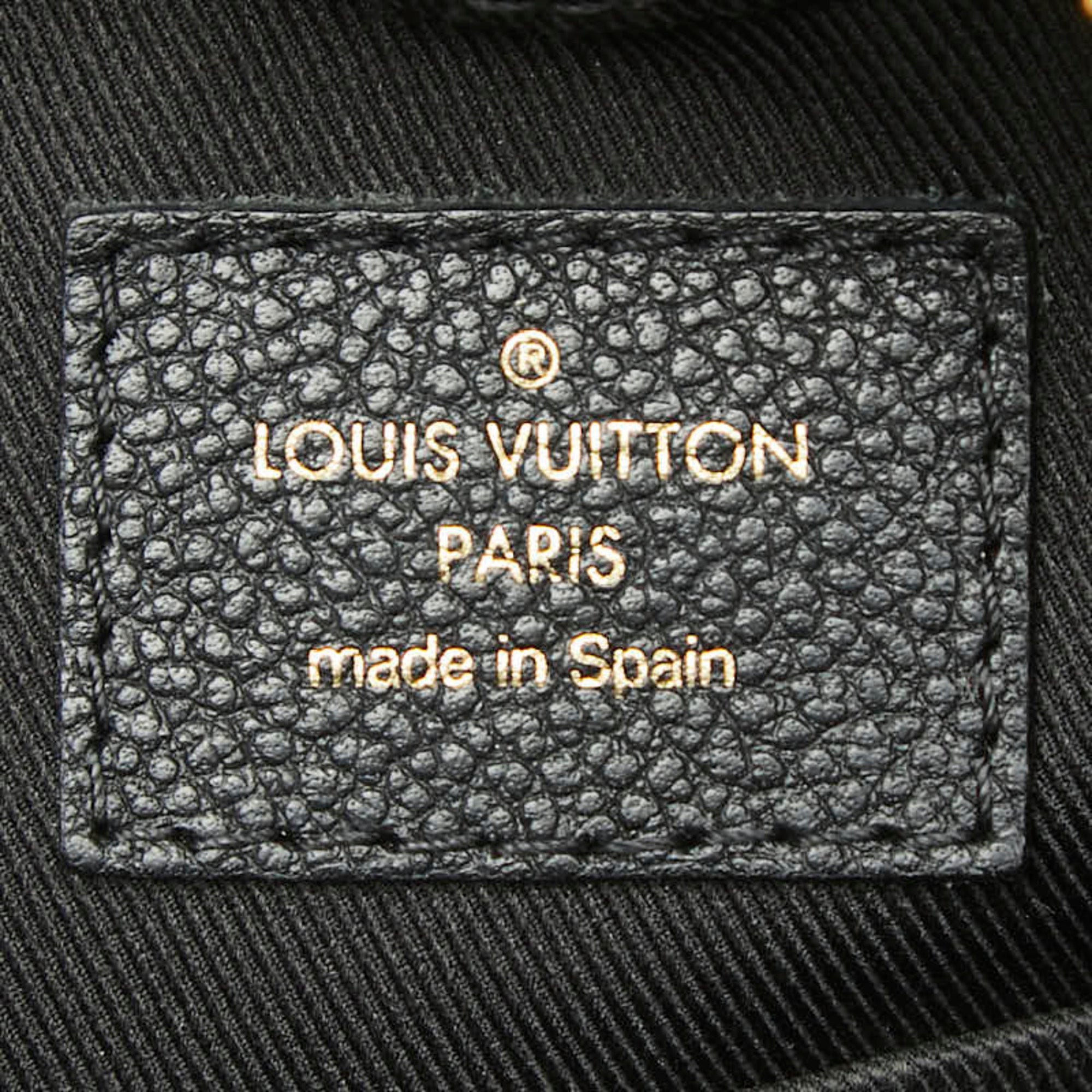 Louis Vuitton Black Noir Leather Shoulder Bag (Pre-Owned)