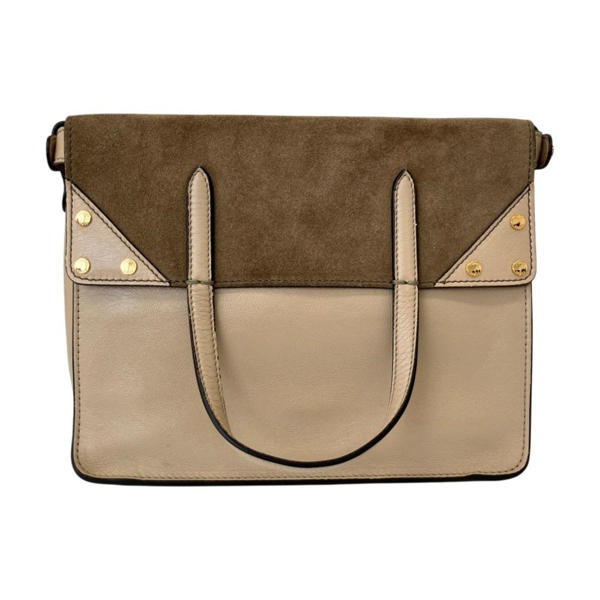 Fendi Grayish Leather Shoulder Bag (Pre-Owned)