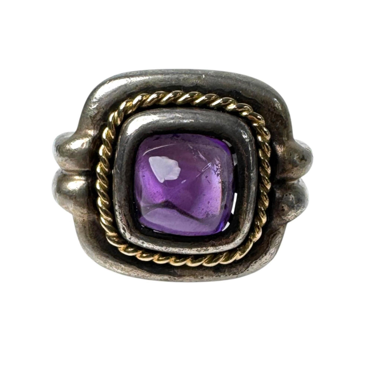 Tiffany Gold Silver Purple Gold (18K) Silver 925 Band Ring (Pre-Owned)