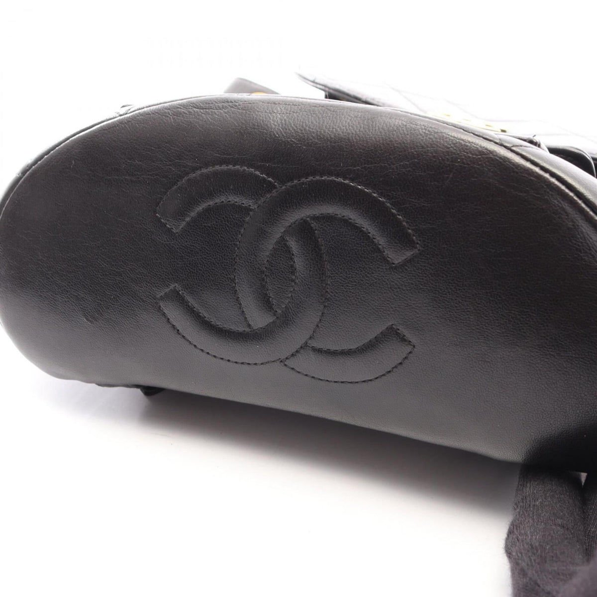 Chanel Black Leather Backpack (Pre-Owned)