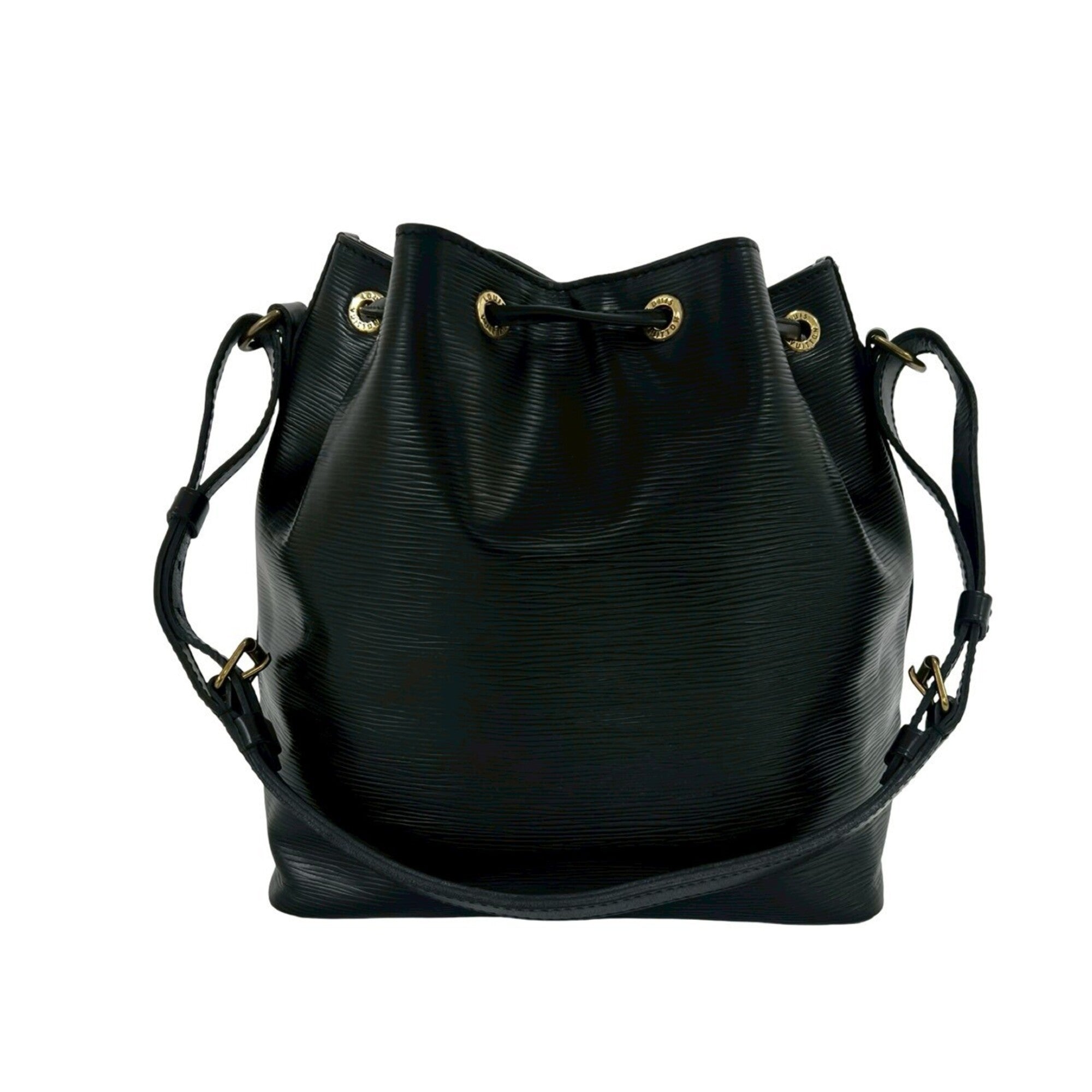 Louis Vuitton Black Leather Handbag Pochette Shoulder Bag (Pre-Owned)