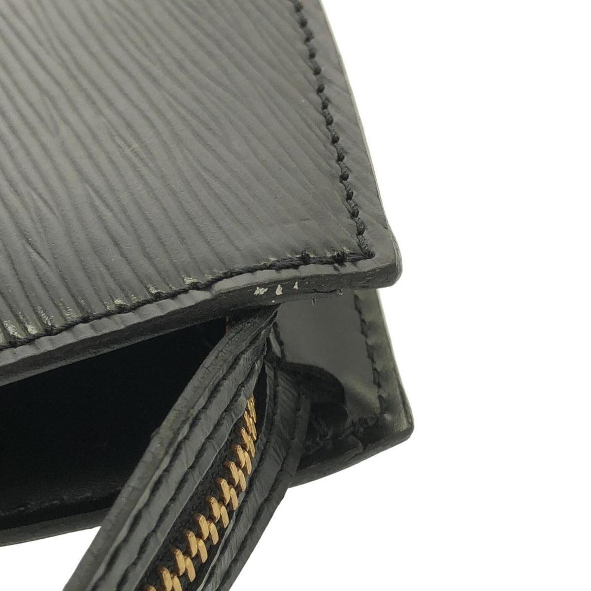 Louis Vuitton Black Leather Handbag (Pre-Owned)