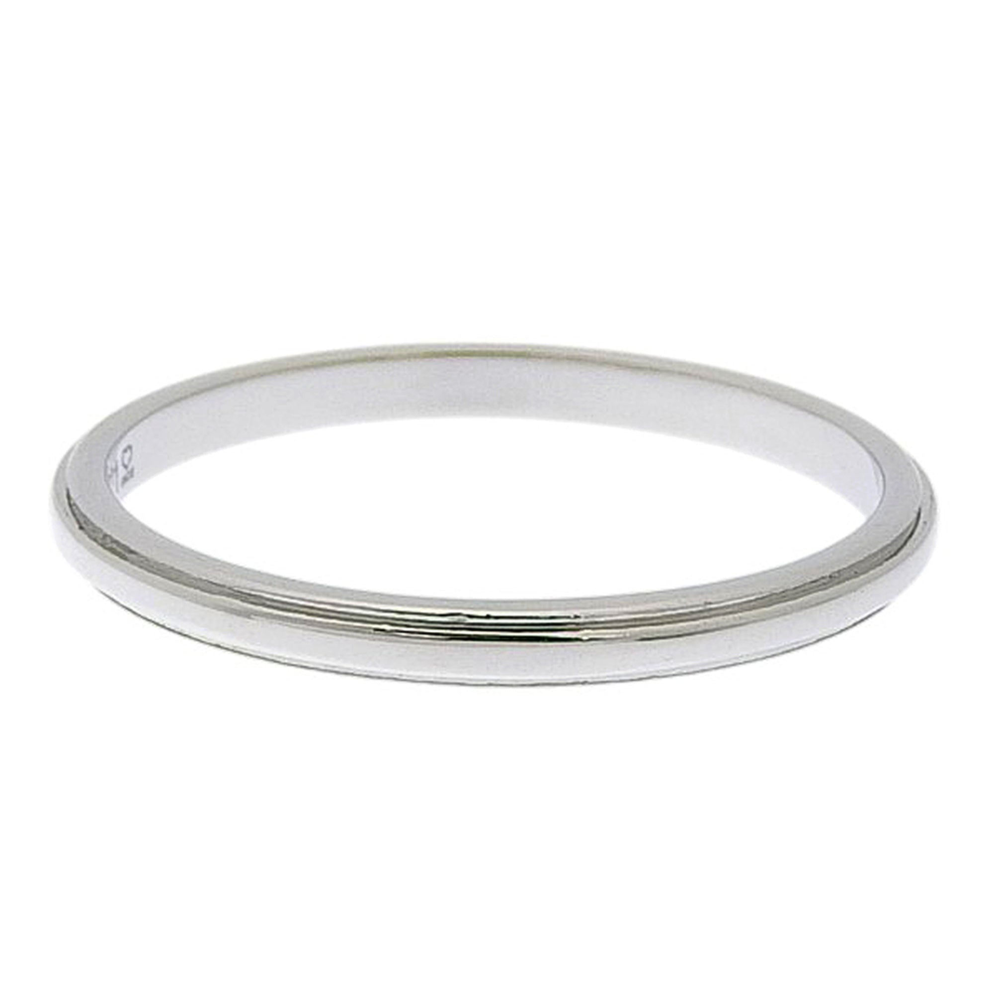 Cartier Platinum Platinum 950 Band Ring (Pre-Owned)