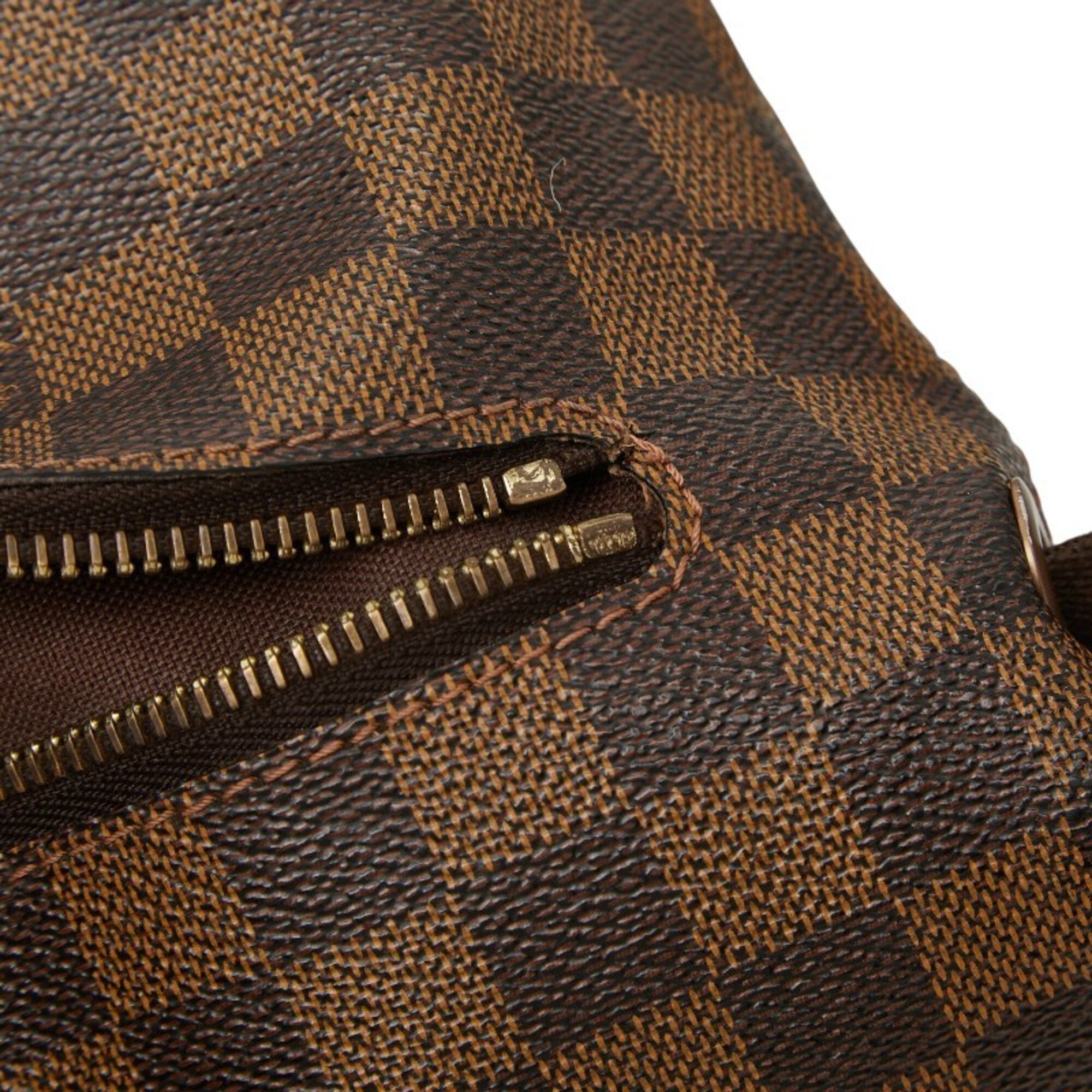 Louis Vuitton Brown Pvc Leather Messenger Bag Shoulder Bag (Pre-Owned)