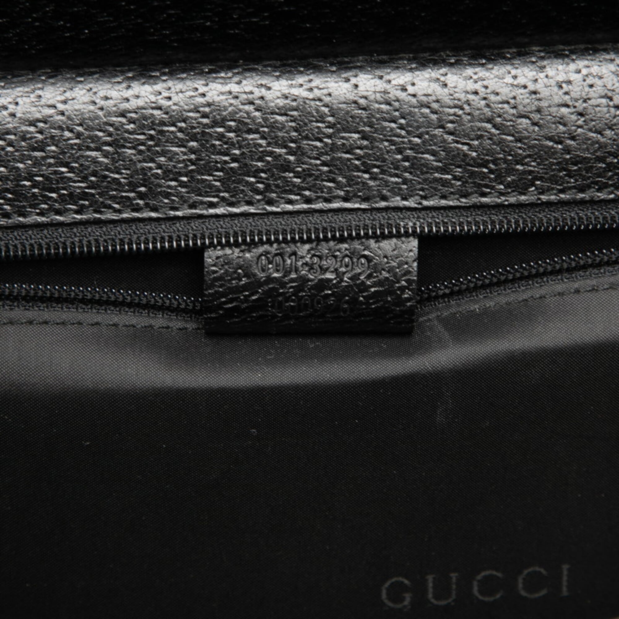 Gucci Black Leather Handbag Shoulder Bag (Pre-Owned)