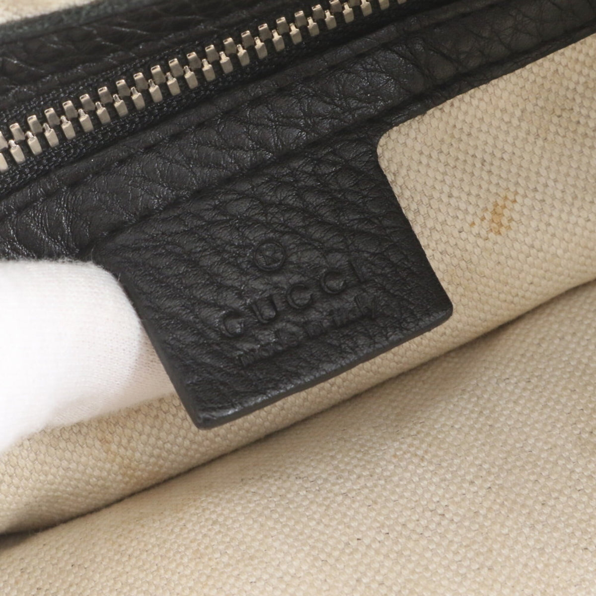 Gucci Black Leather Tote Bag (Pre-Owned)